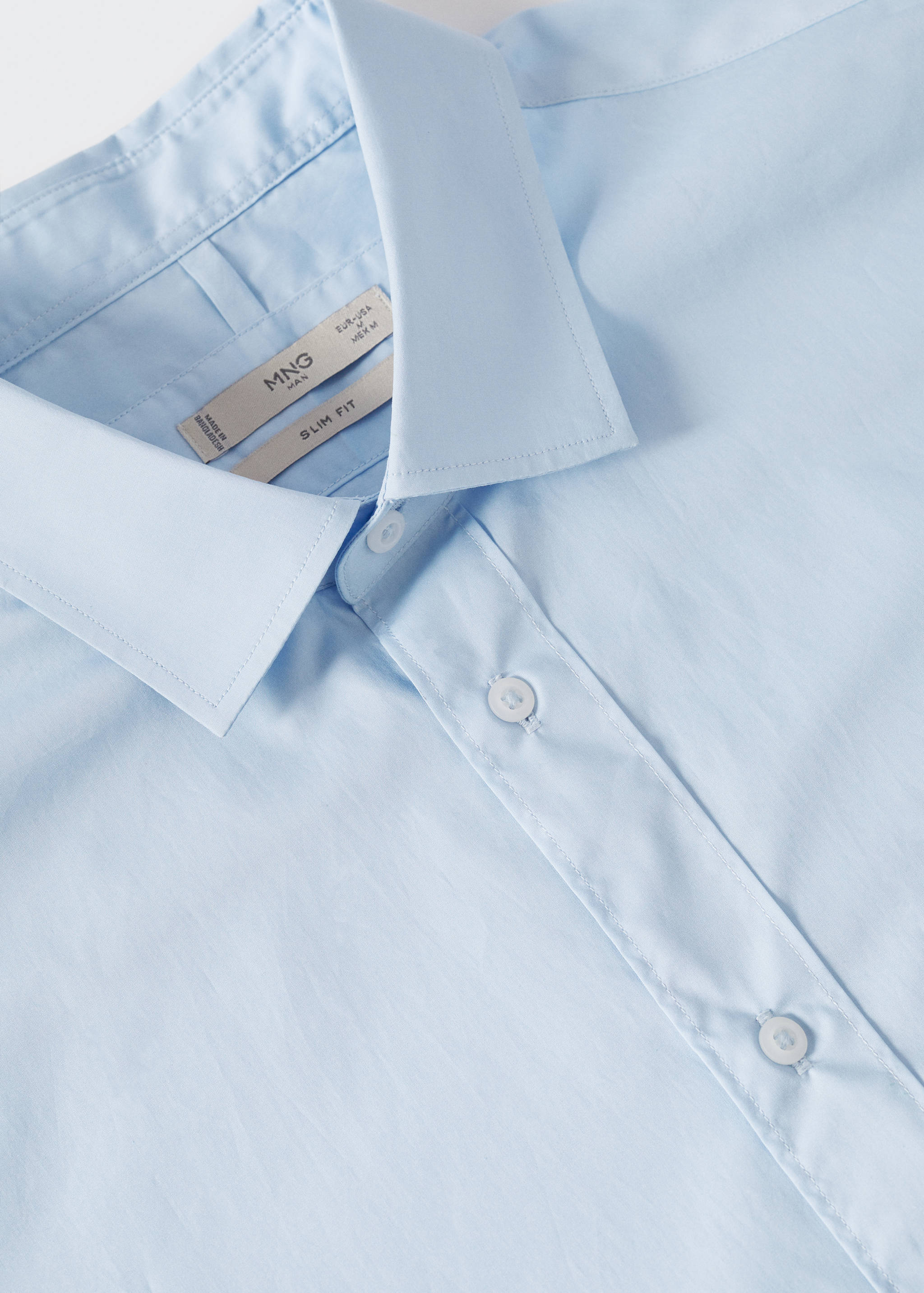 Kurzärmliges Baumwollhemd - Detail des Artikels 8