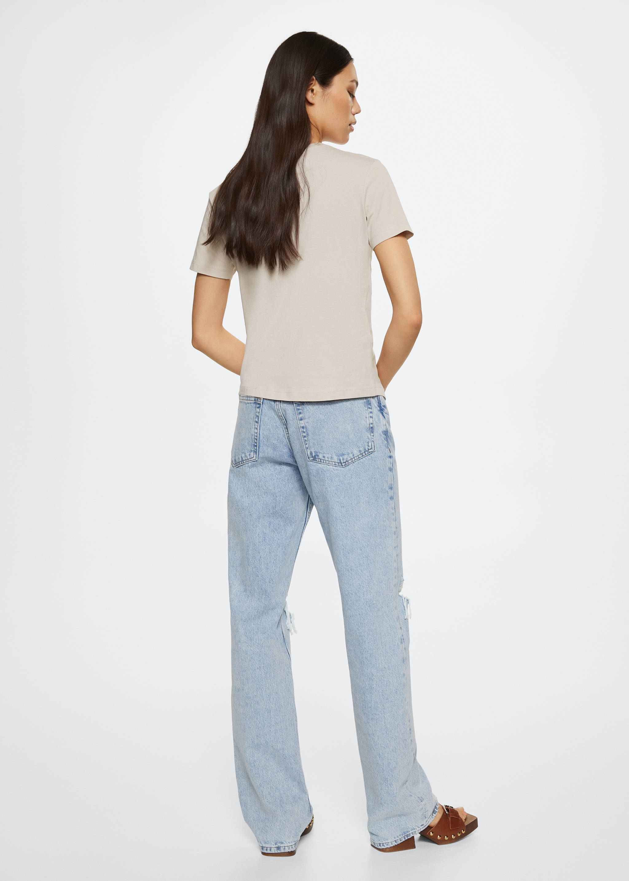 100% cotton t-shirt - Reverse of the article