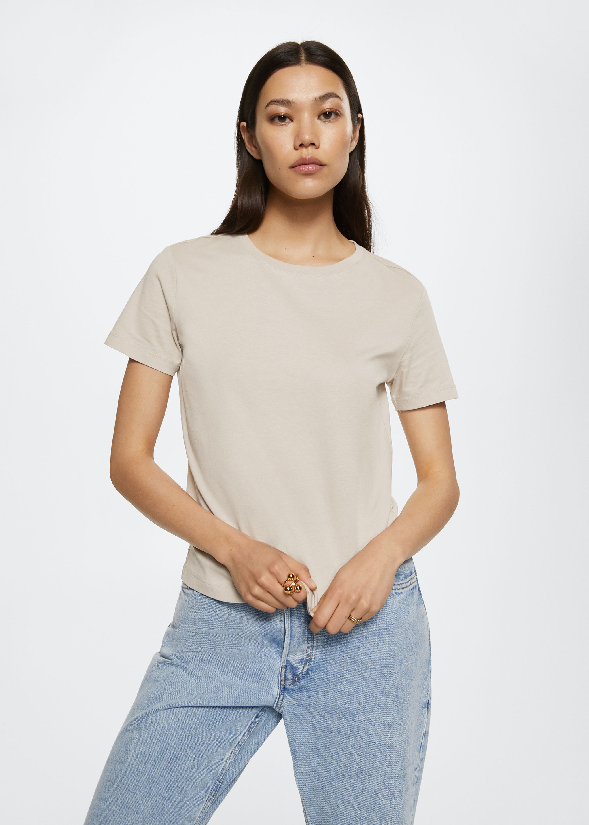 100% cotton T-shirt - Medium plane