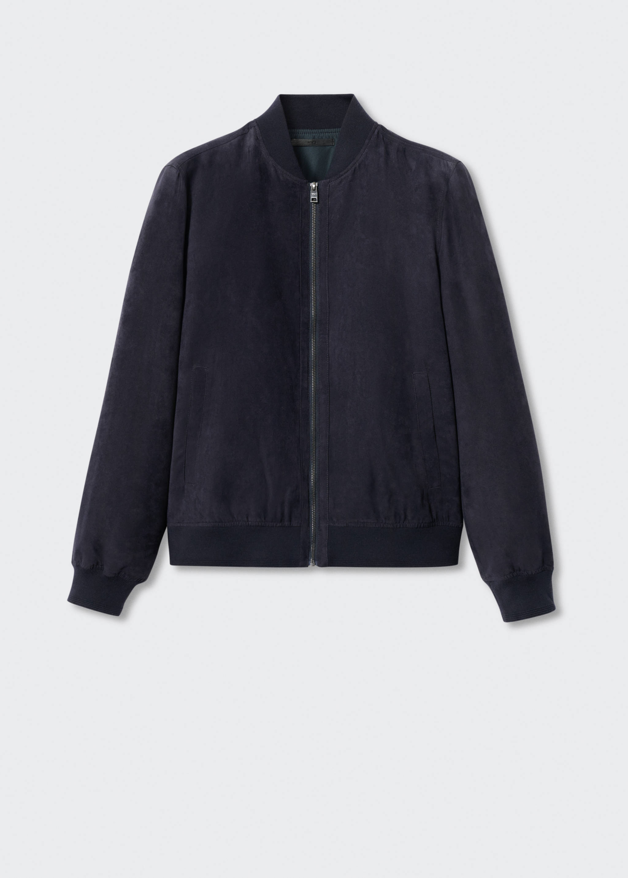 Suede-effect bomber jacket - Article without model