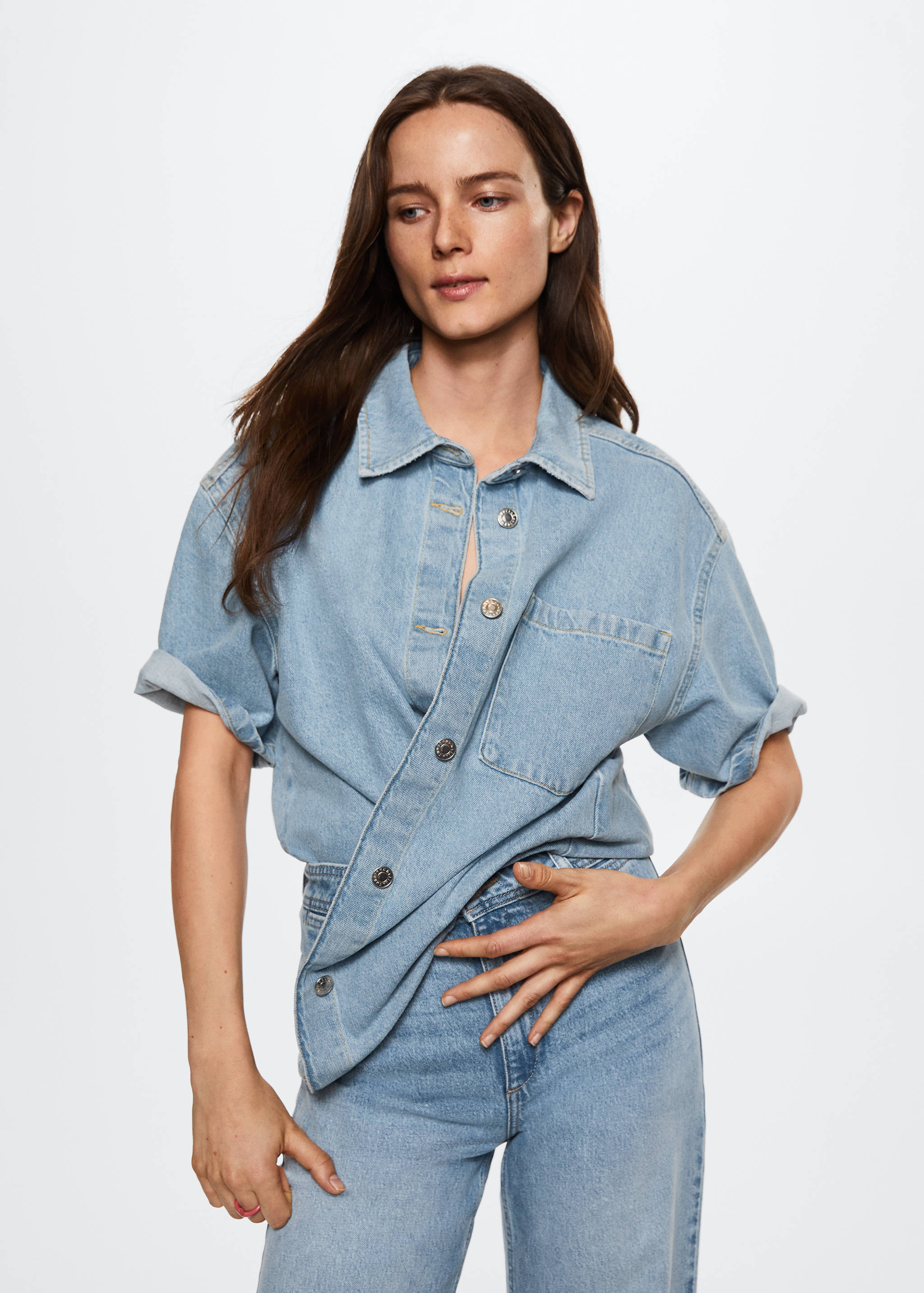 Jeans culotte tiro alto - Detalle del artículo 2