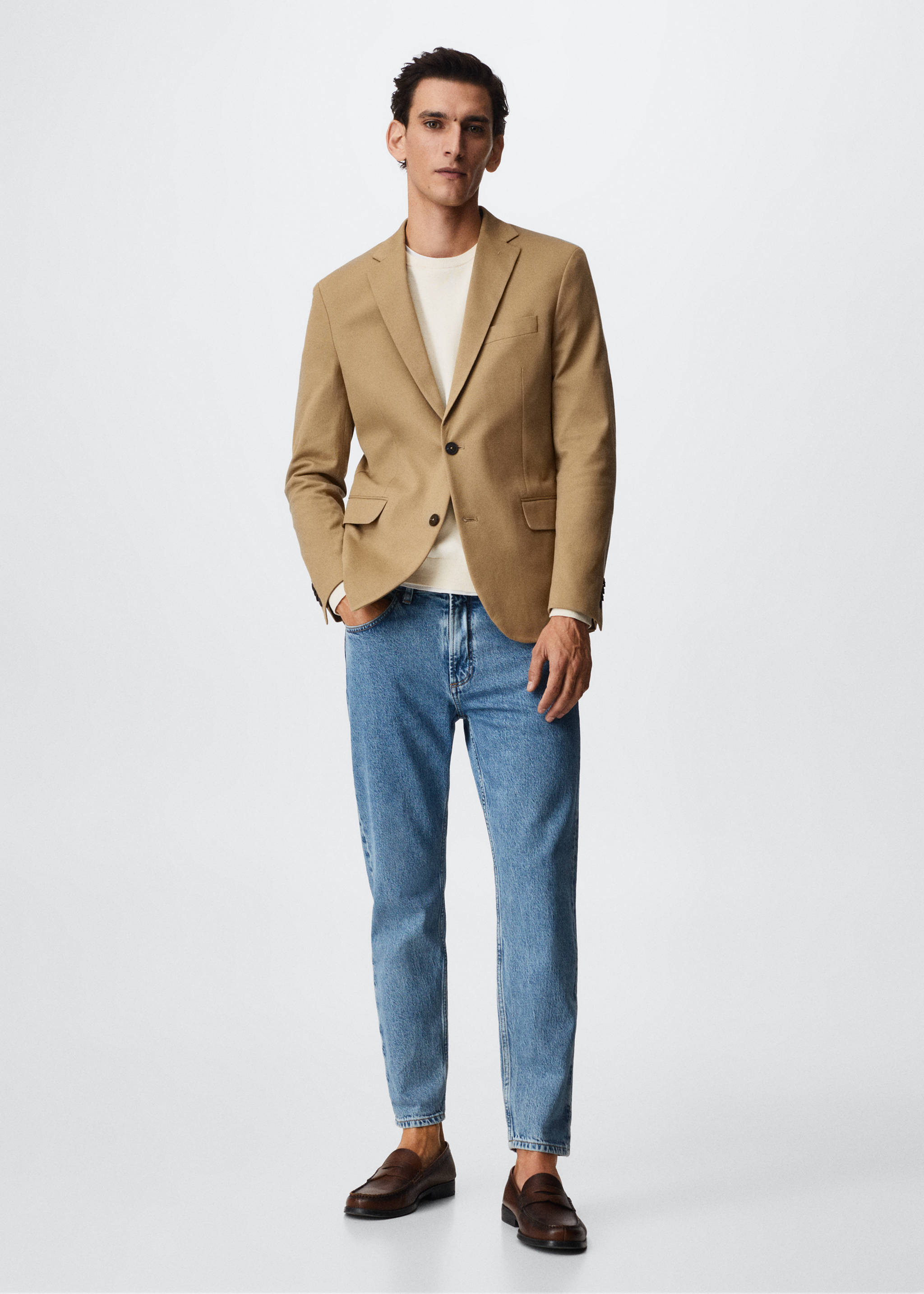 Blazer cotó estructurat - Pla general