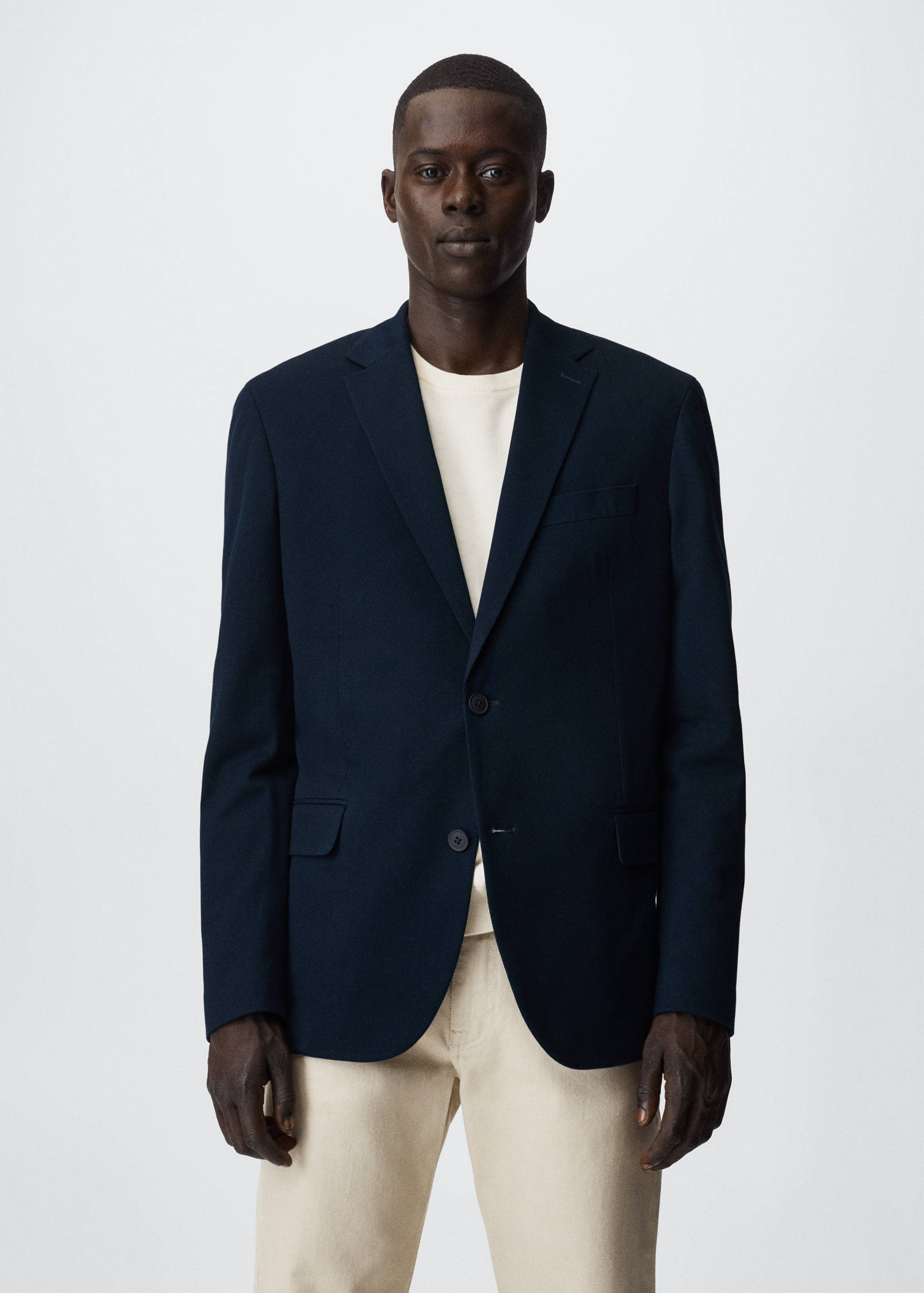 Strukturované bavlněné sáčko - Náhled ve středové rovině