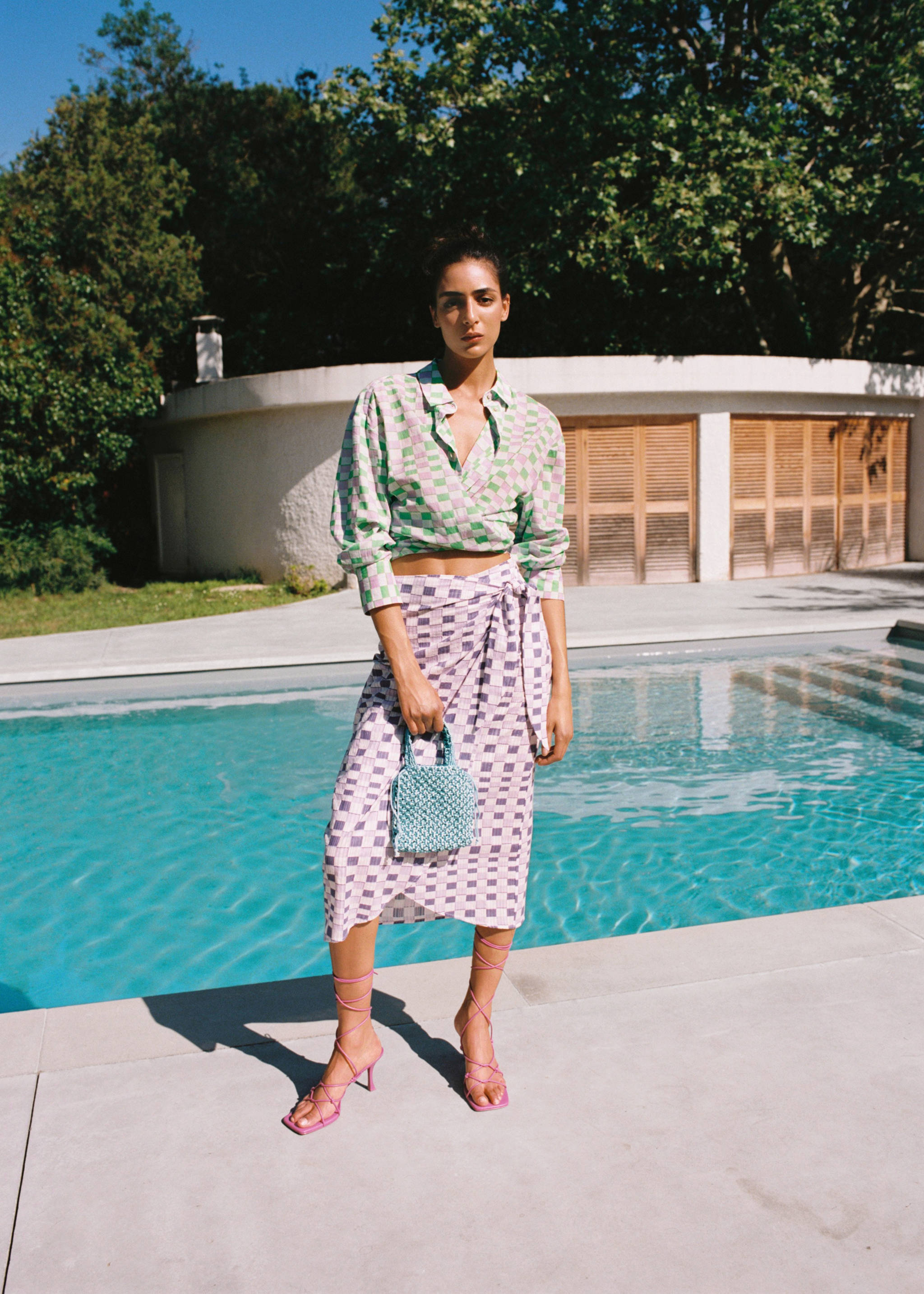 Gehäkelte Mini-Tasche - Allgemeine Ansicht