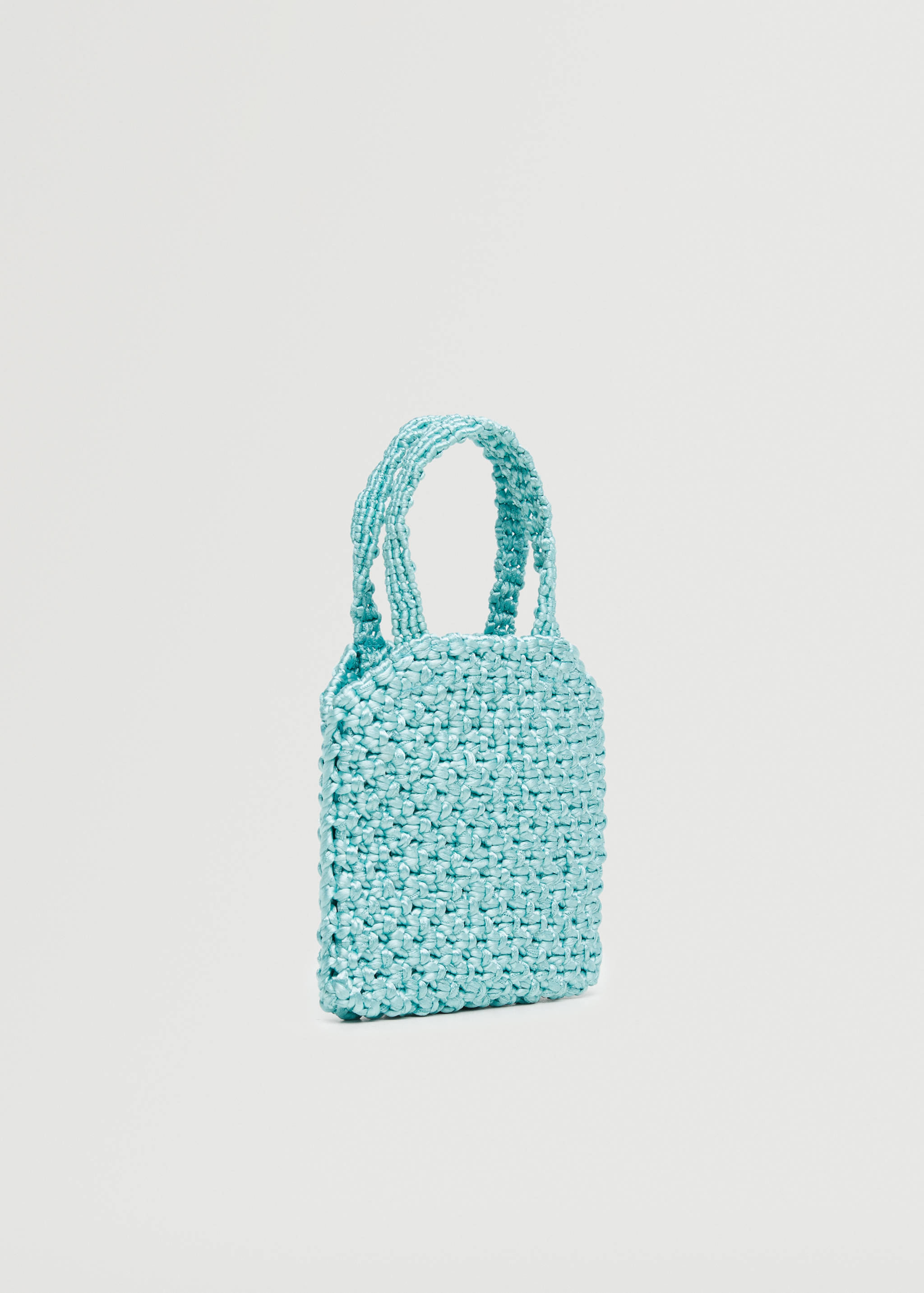 Gehäkelte Mini-Tasche - Mittlere Ansicht