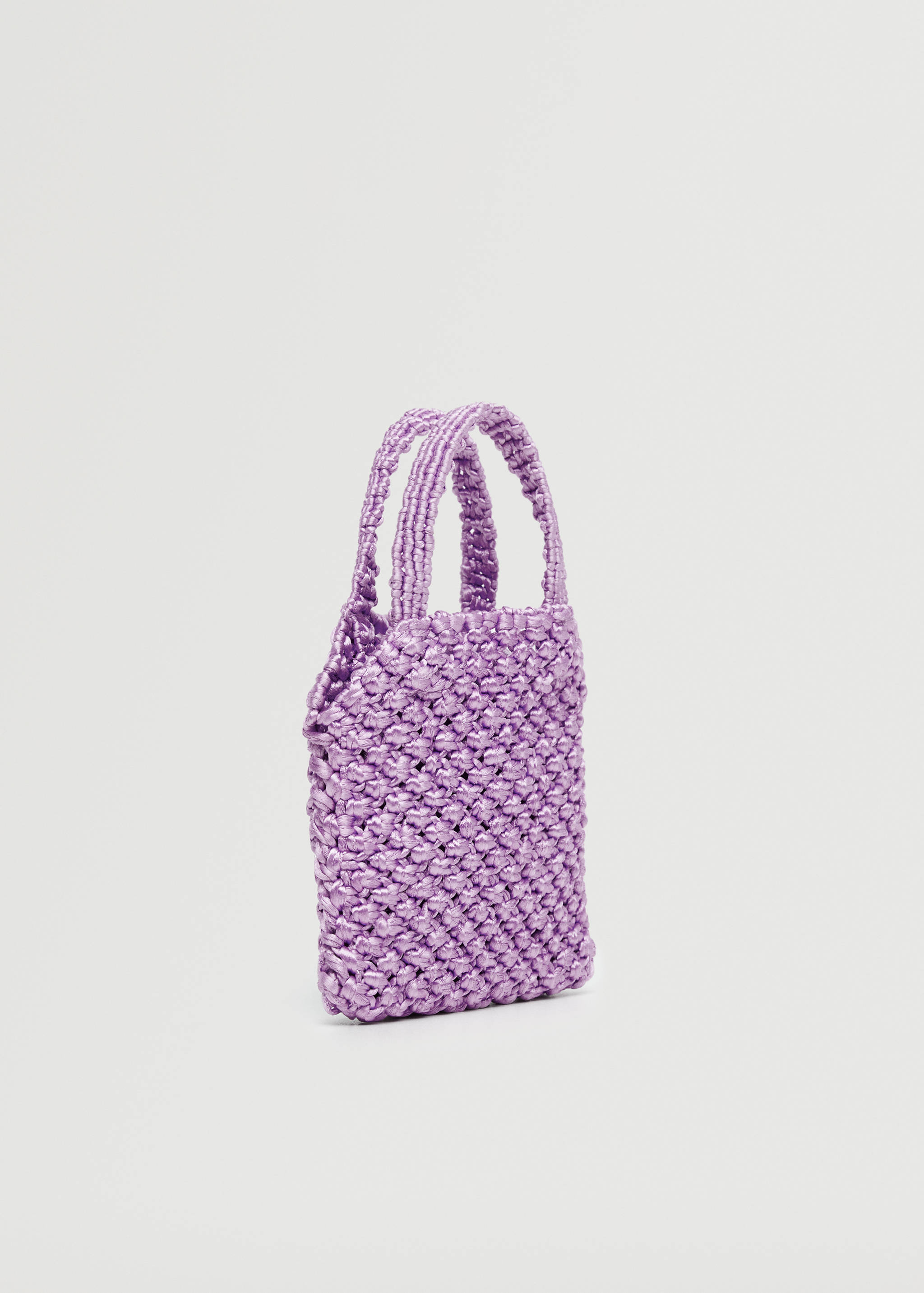 Gehäkelte Mini-Tasche - Mittlere Ansicht