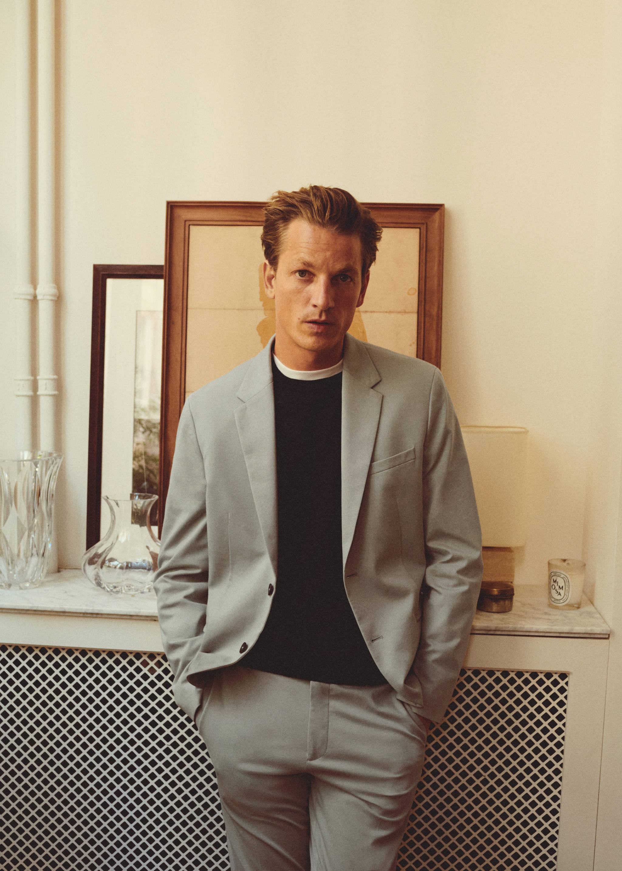 Slim-fit cotton suit jacket - Details of the article 5