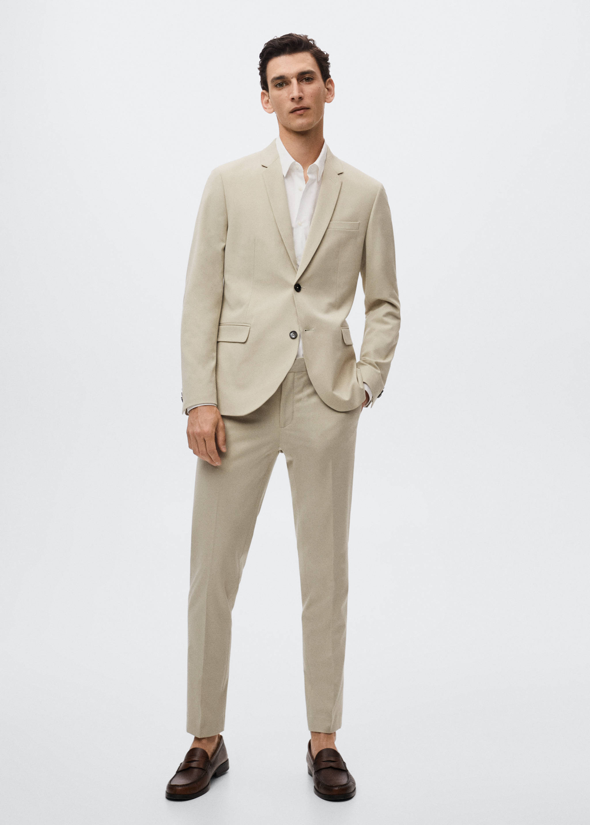 Americana vestir súper slim fit - Pla general