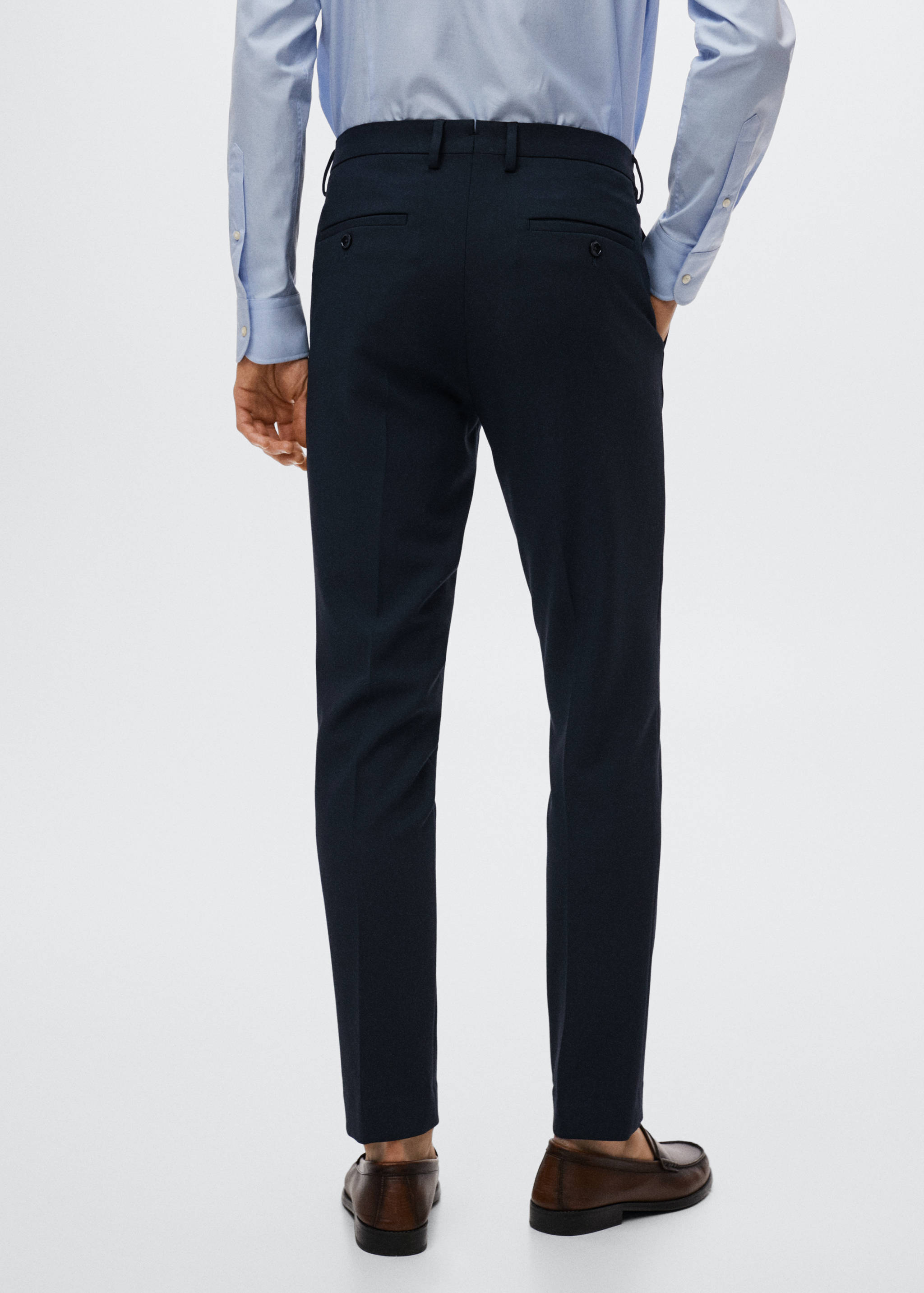 Super slim fit suit trousers - Reverse of the article