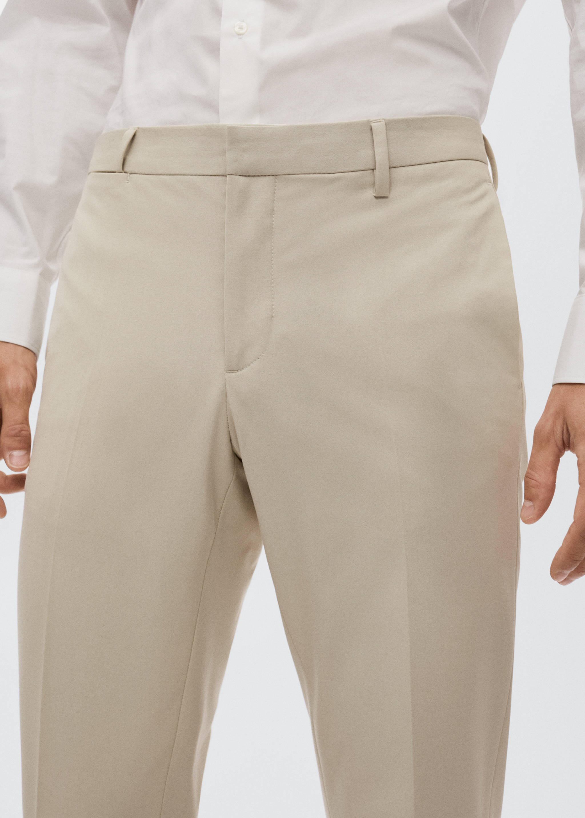 Super slim fit suit trousers - Details of the article 1