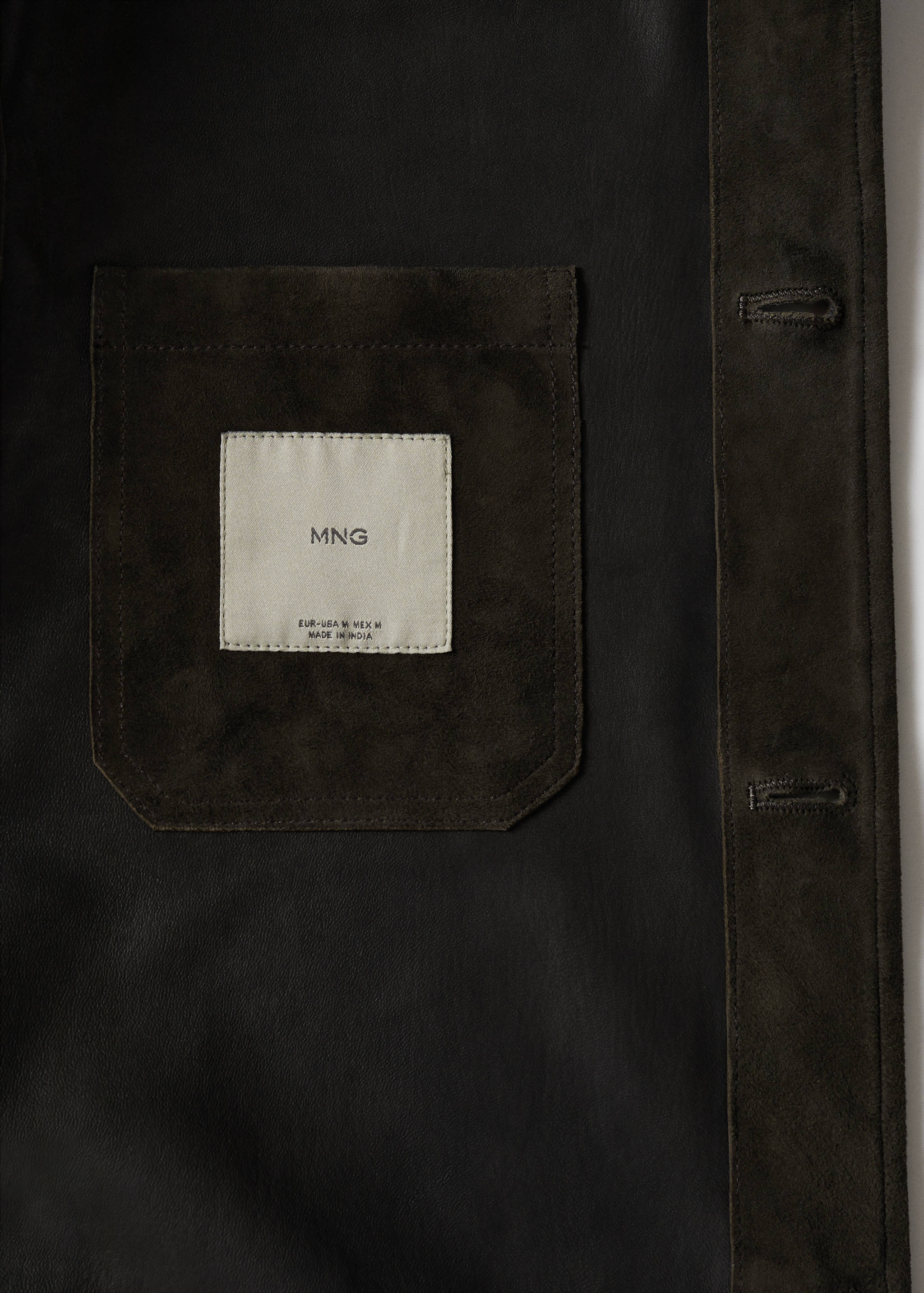 Suede overshirt with pockets - Details of the article 8