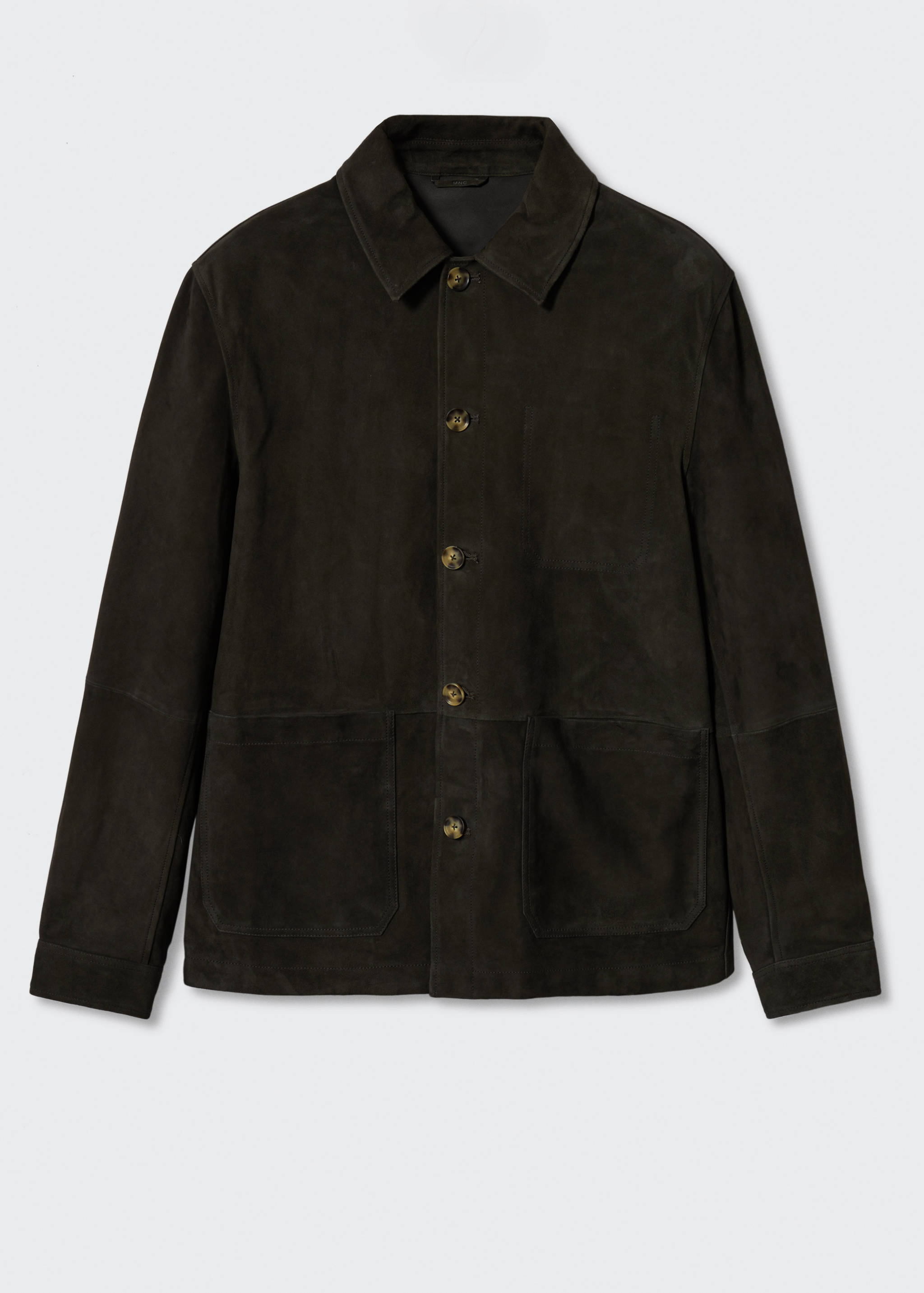 Suede overshirt with pockets - Article without model