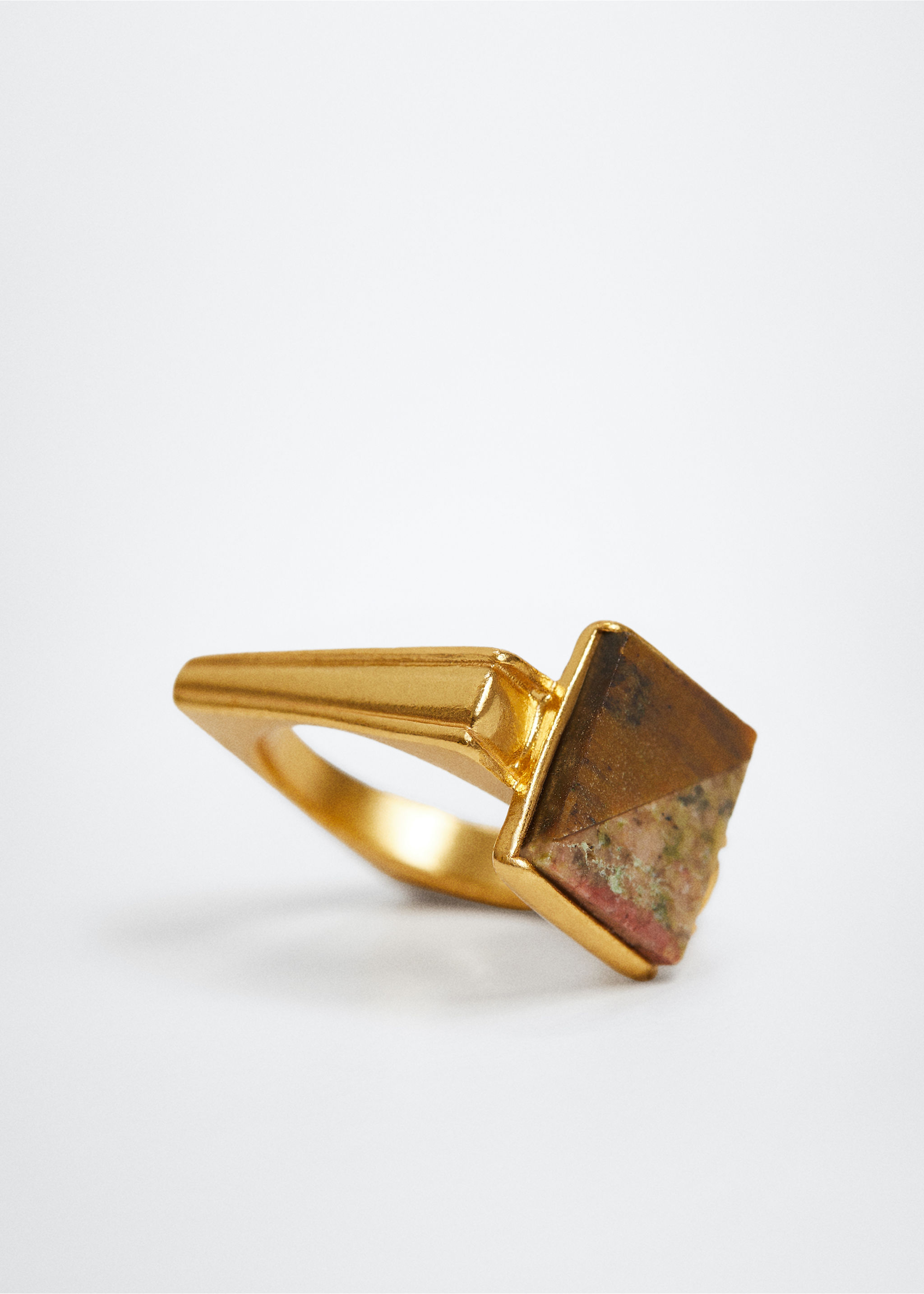 Anillo diseño cuadrado - Plano medio