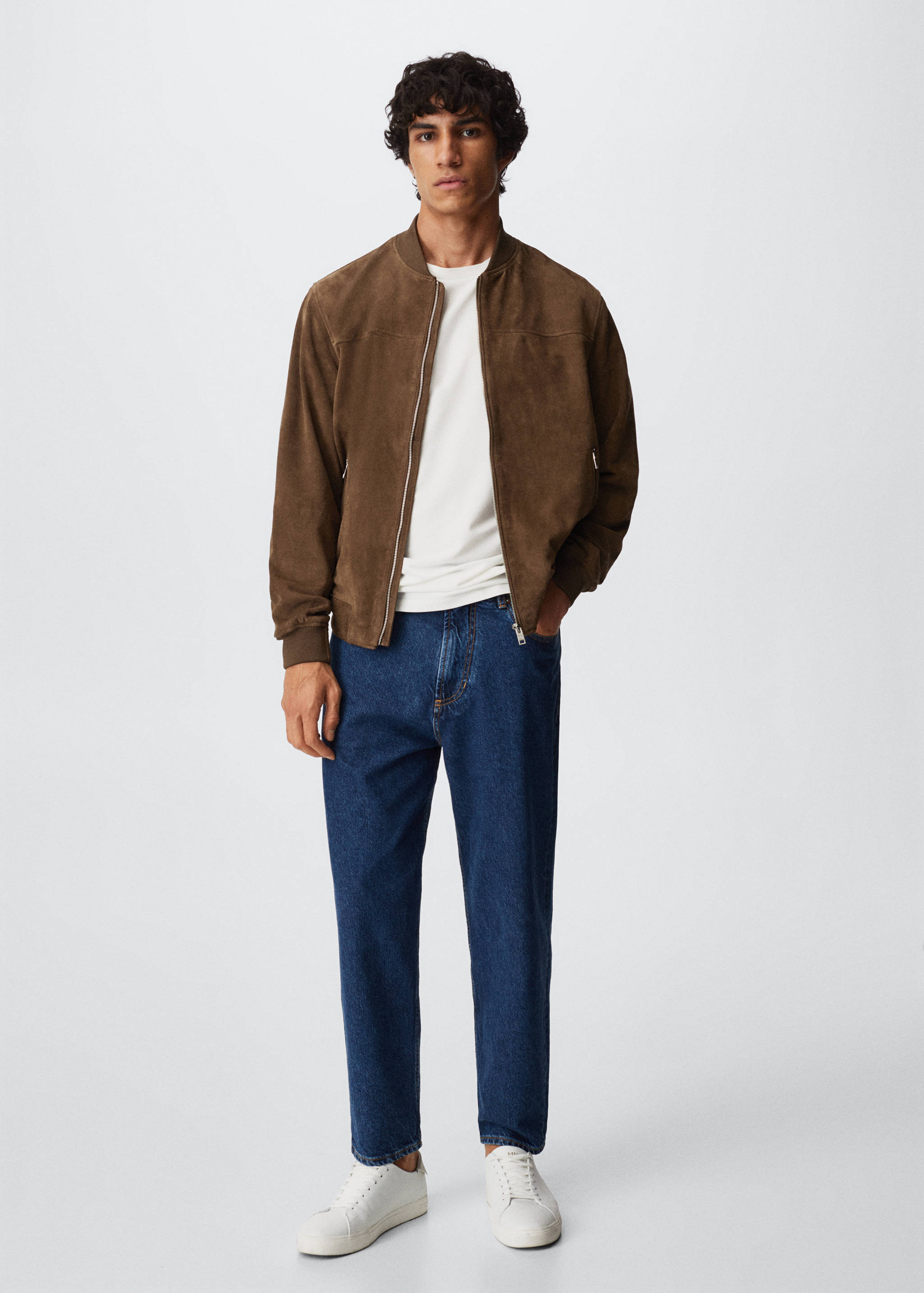 Caçadora bomber pell girada - Pla general