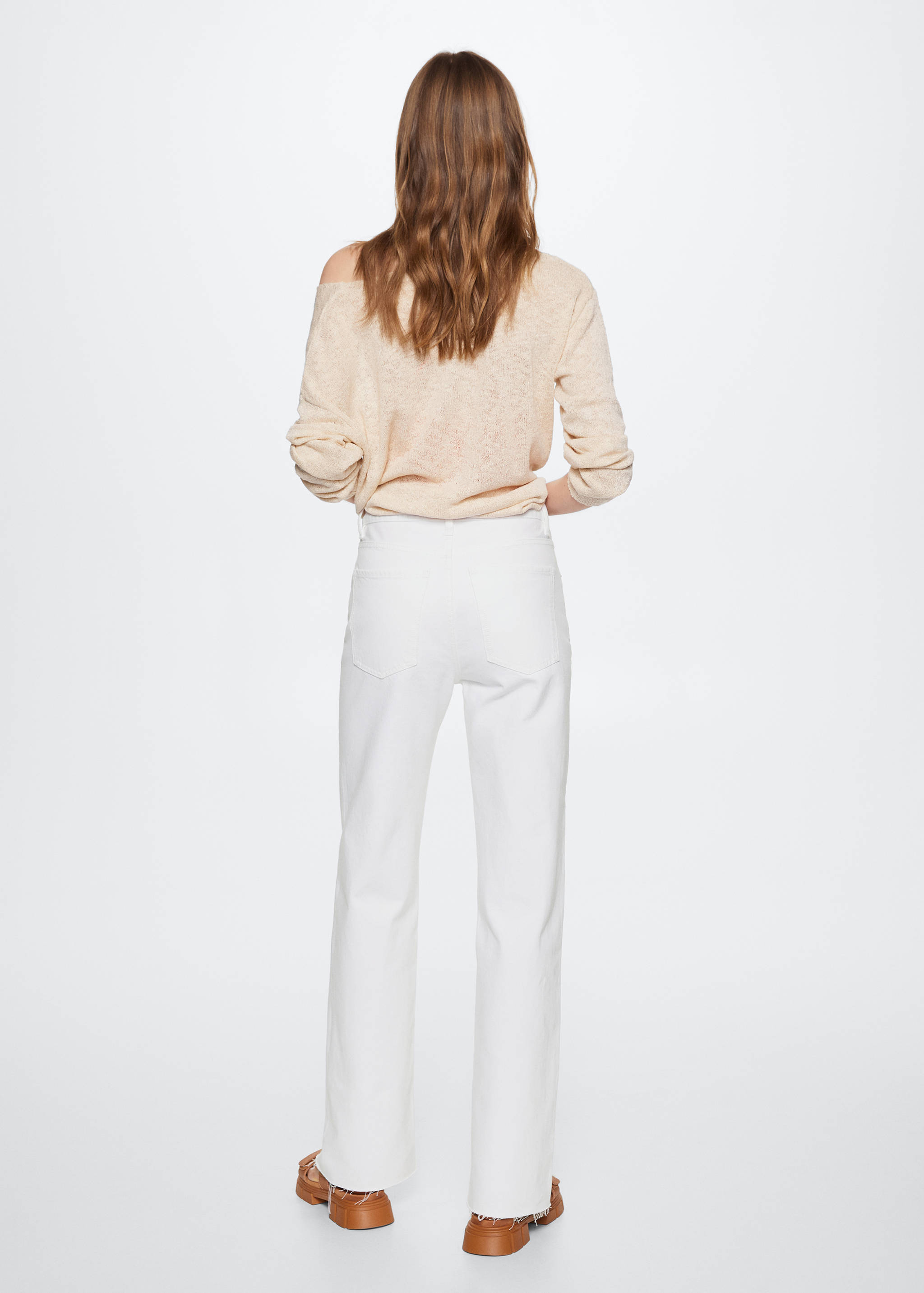 High-waisted wideleg jeans - Reverse of the article