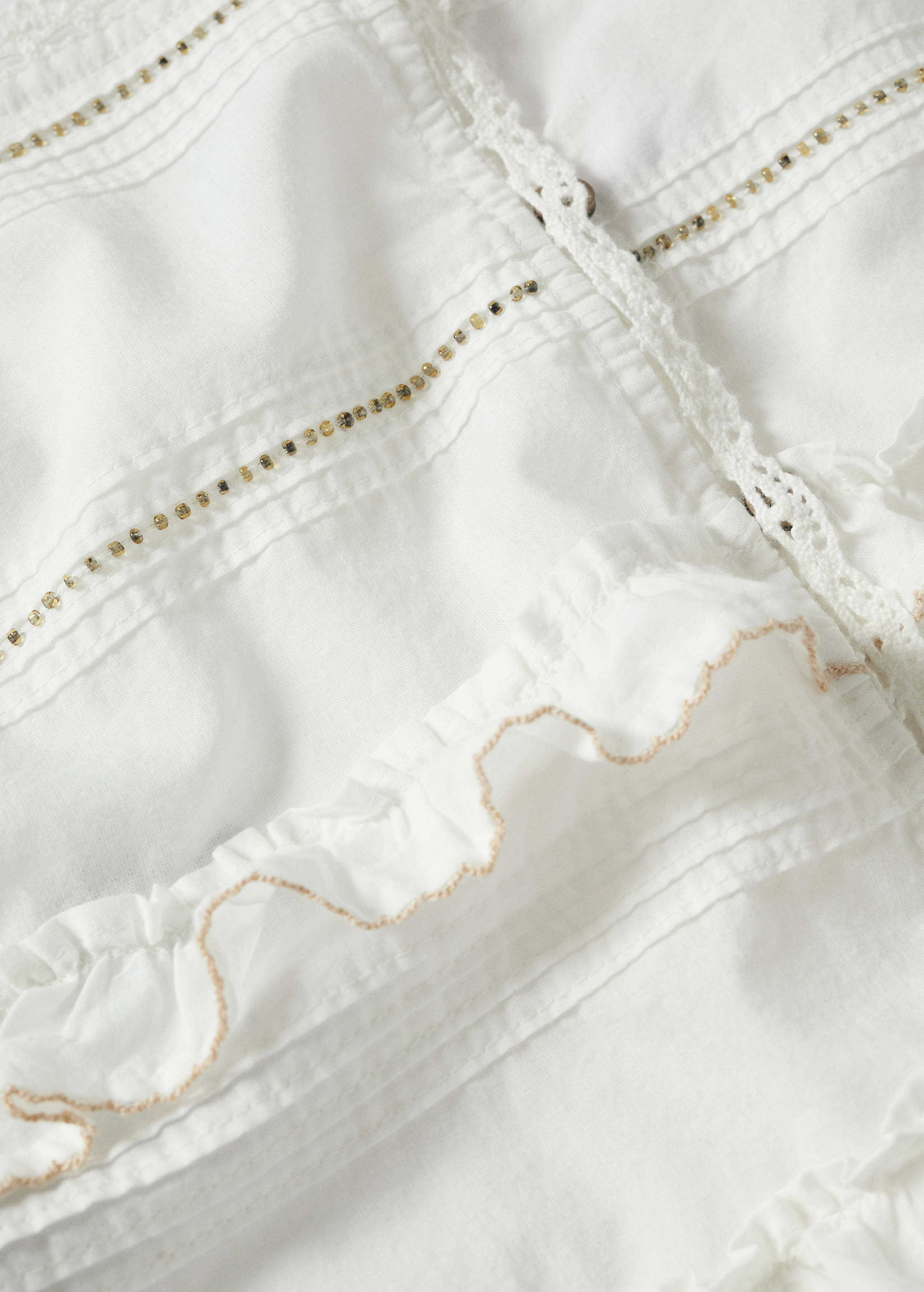 Ruffled cotton top - Details of the article 8