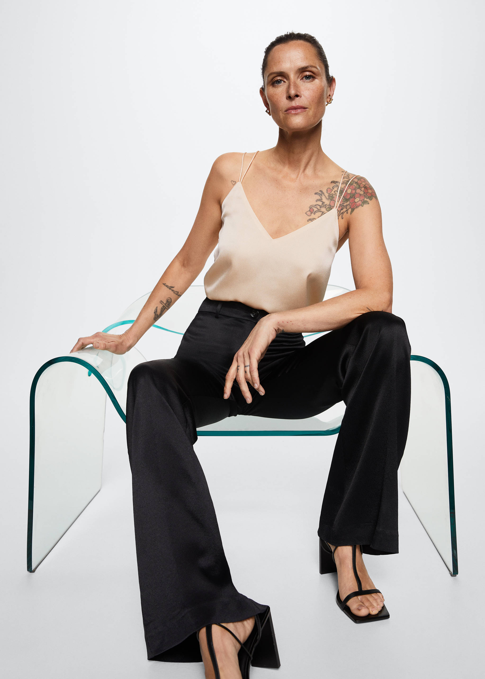 Top de llenceria setinat - Detall de l'article 1