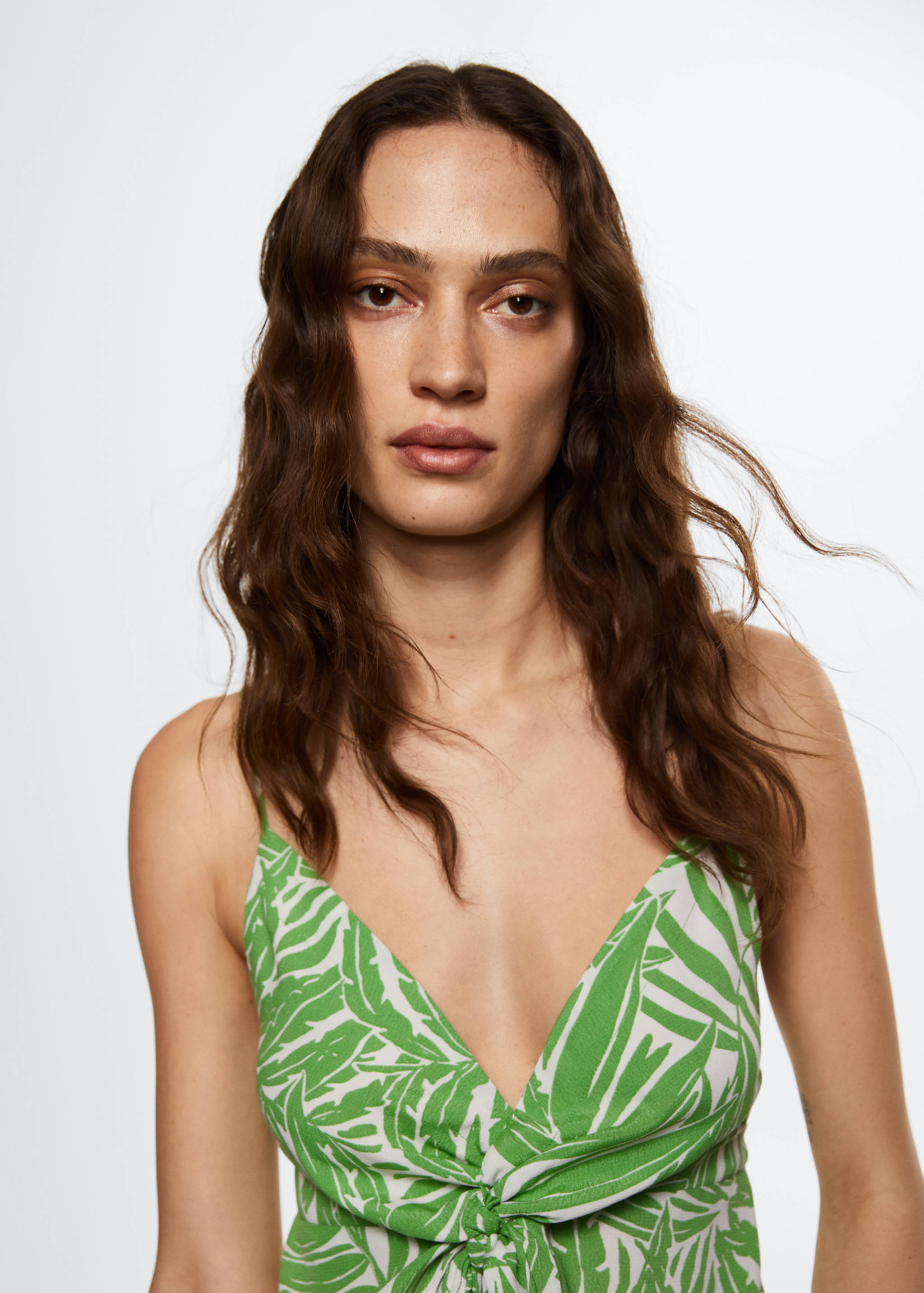 Blouse imprimée nœud - Détail de l'article 1