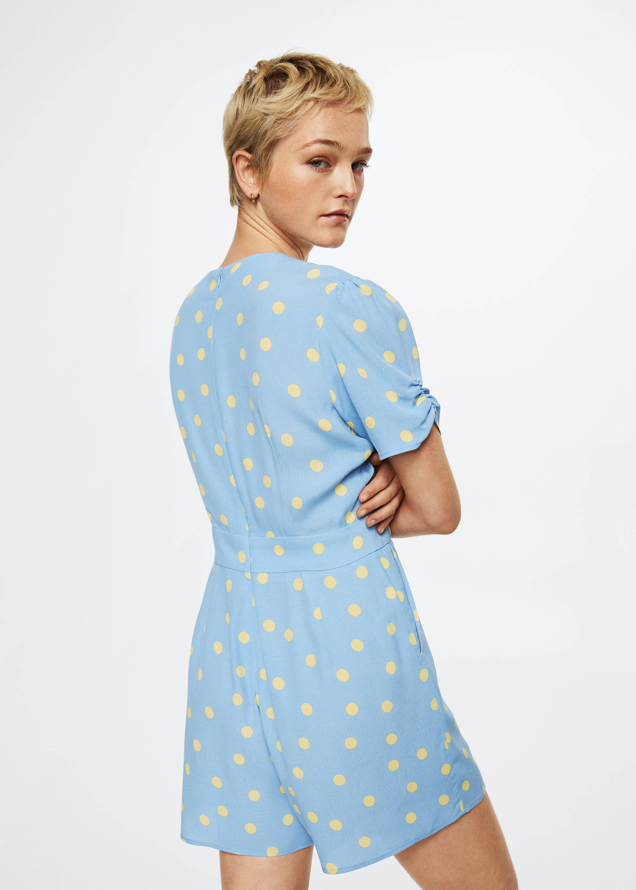 Fluid printed jumpsuit - Reverse of the article