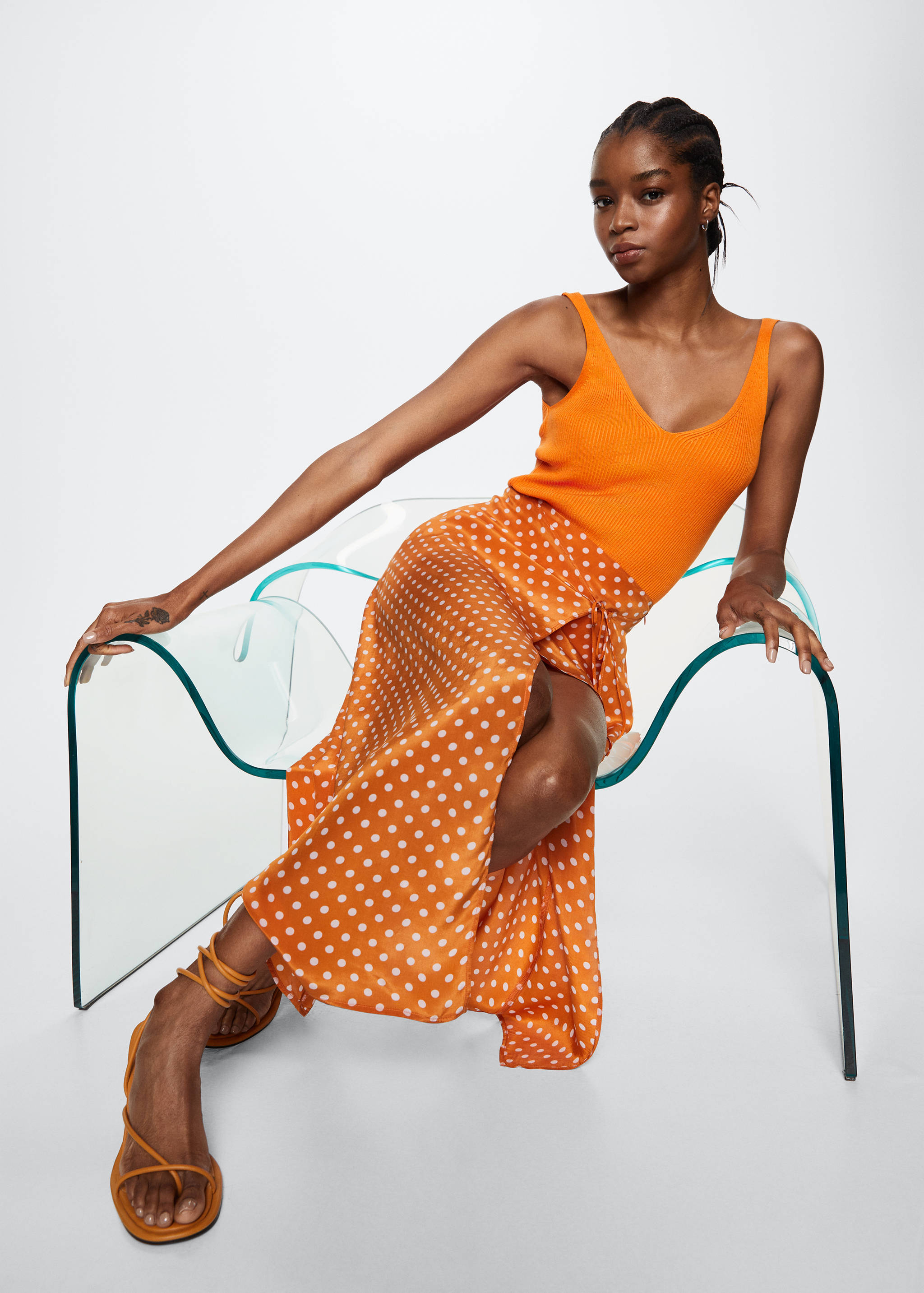 Midi-Rock mit Polka Dots - Detail des Artikels 1