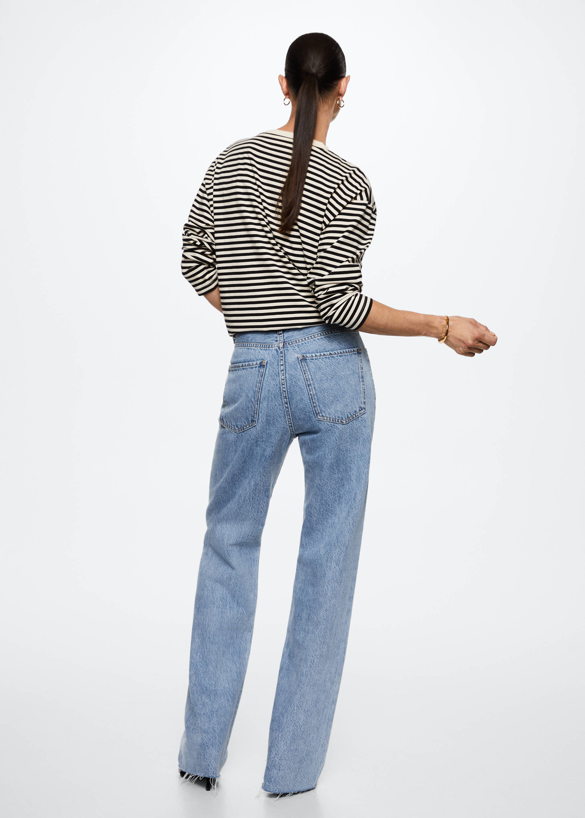 High-waisted wideleg jeans - Reverse of the article