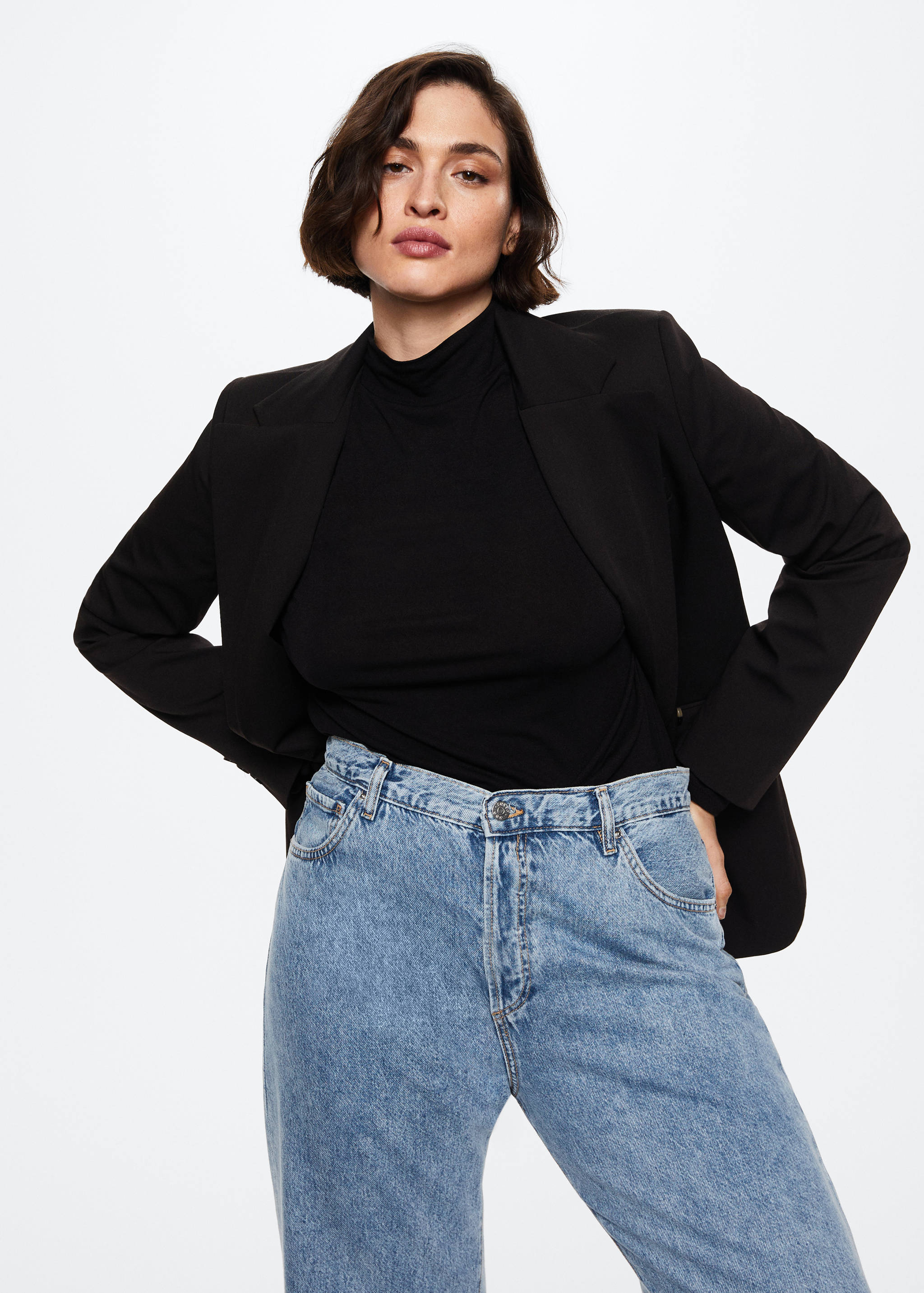 High-waisted wideleg jeans - Details of the article 5