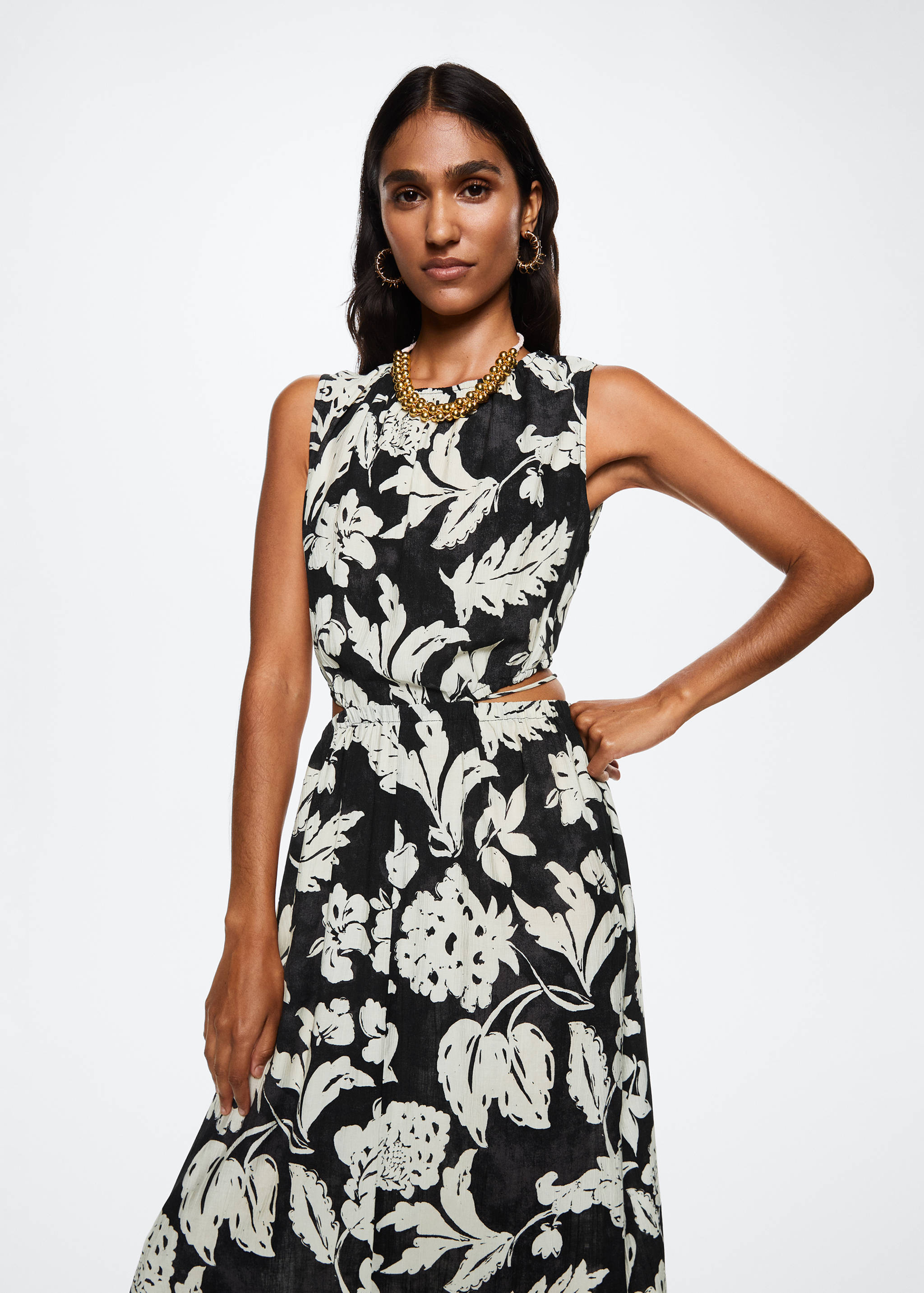 Side slit dress - Medium plane