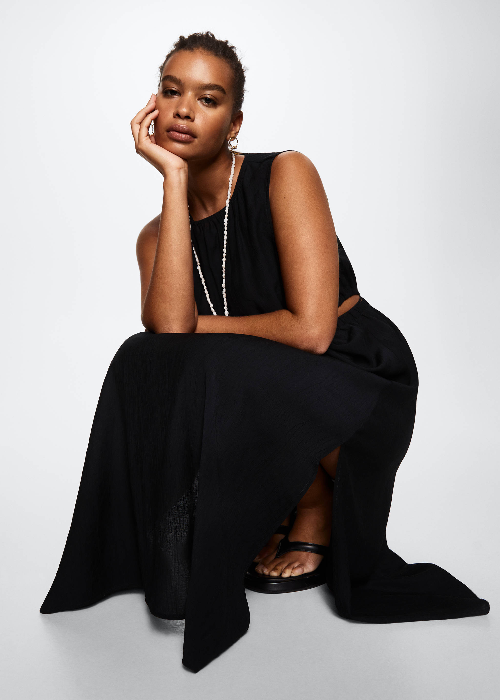 Side slit dress - Details of the article 4