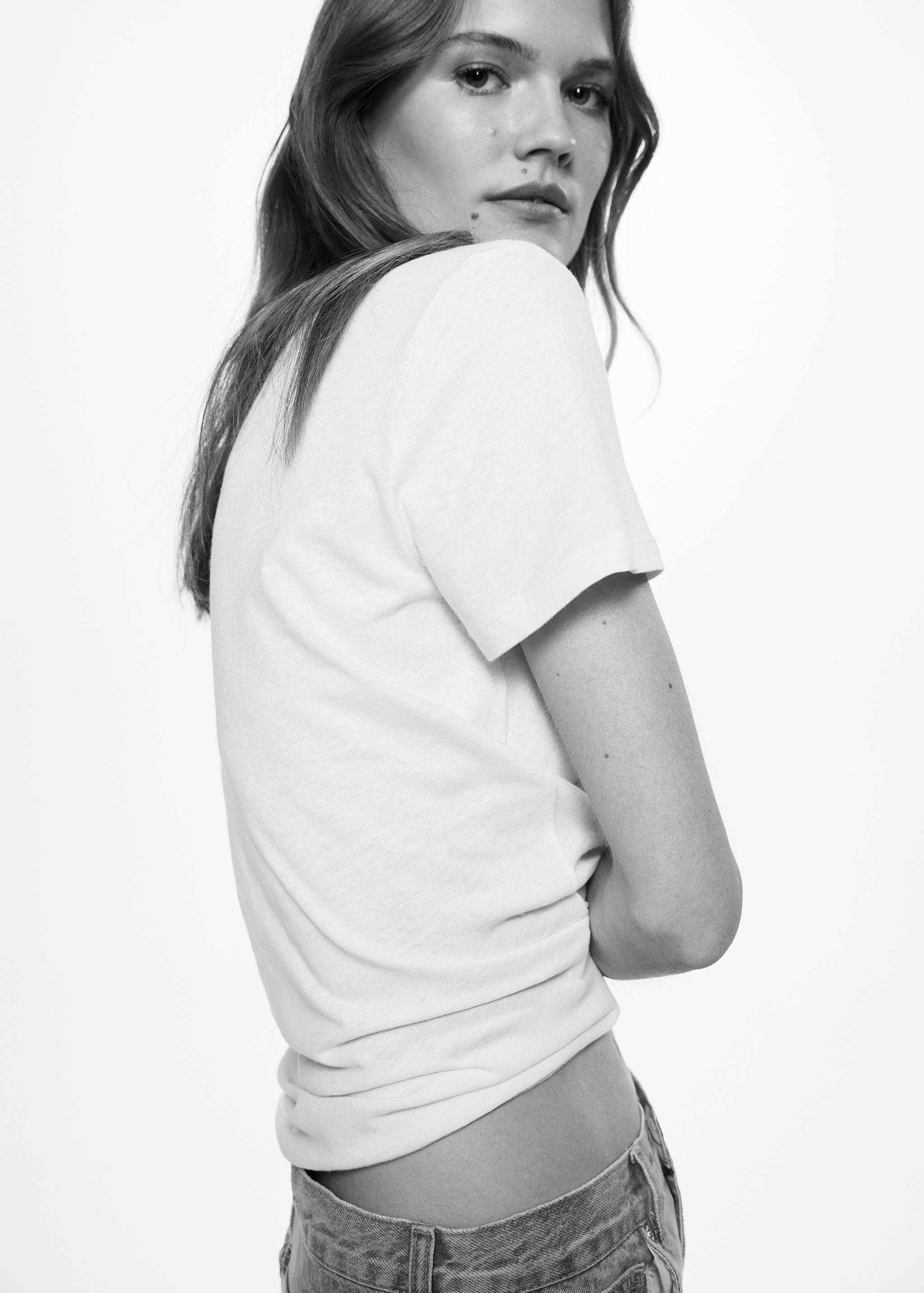 Μπλουζάκι βαμβάκι και λινό  - Λεπτομέρεια του προϊόντος 1