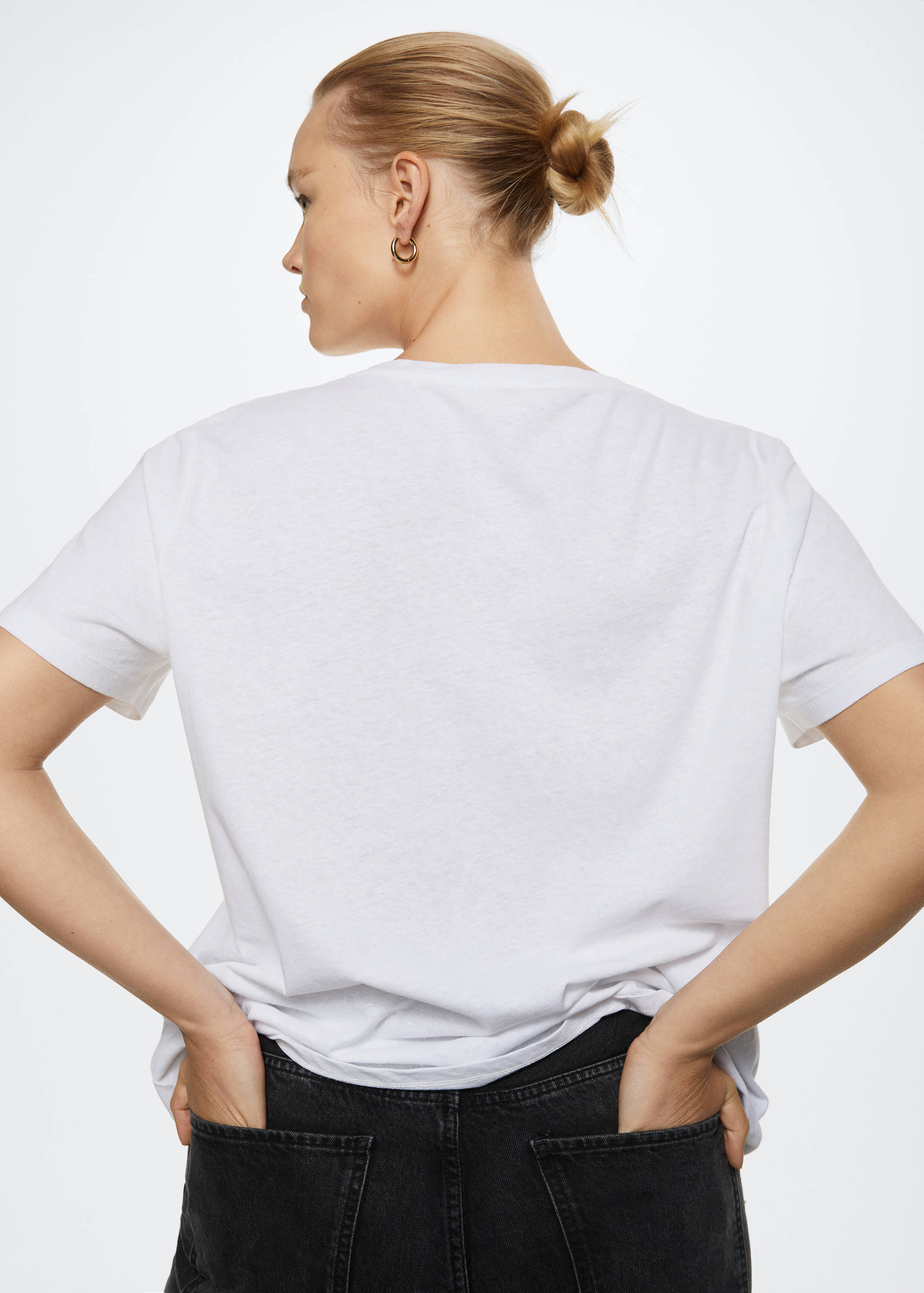 Μπλουζάκι βαμβάκι και λινό  - Λεπτομέρεια του προϊόντος 5