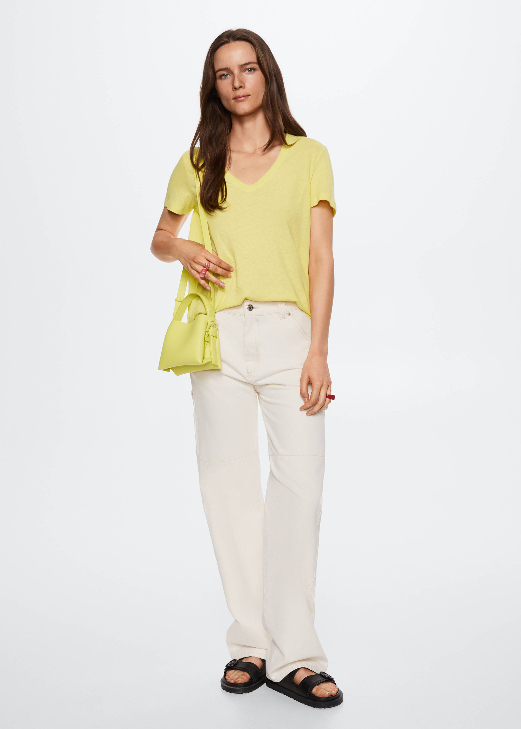 Μπλουζάκι βαμβάκι και λινό  - Γενικό πλάνο