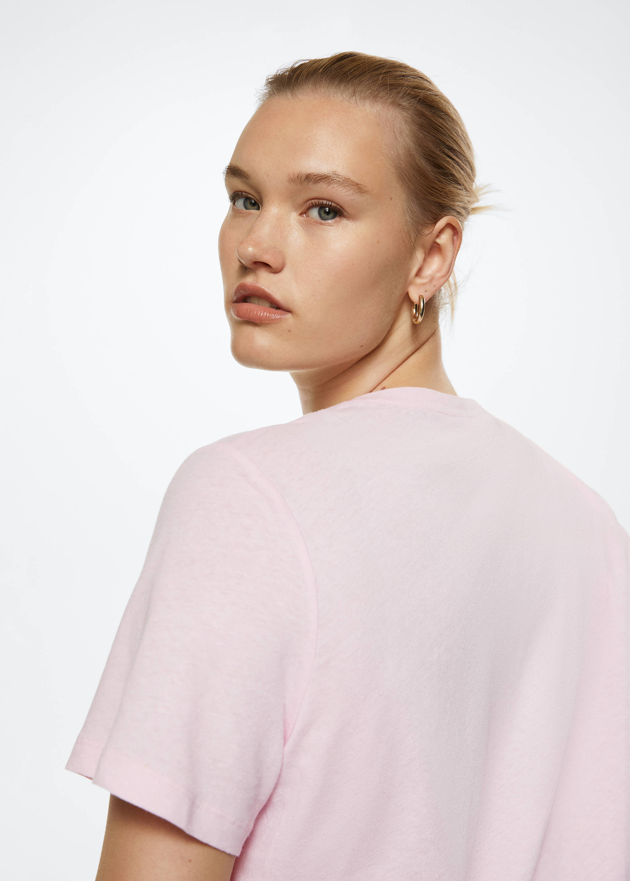 Μπλουζάκι βαμβάκι και λινό  - Λεπτομέρεια του προϊόντος 5