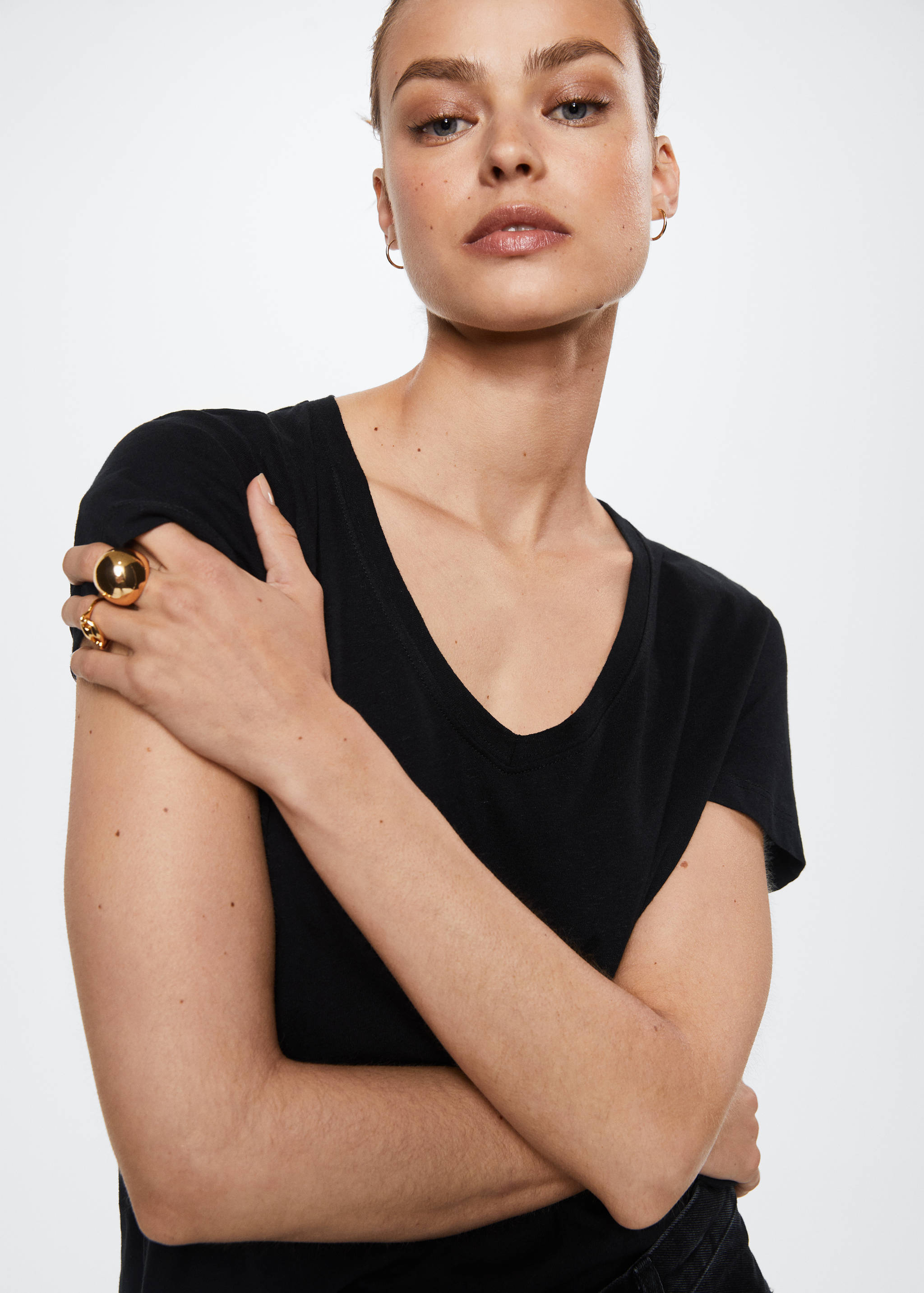 Μπλουζάκι βαμβάκι και λινό  - Λεπτομέρεια του προϊόντος 2