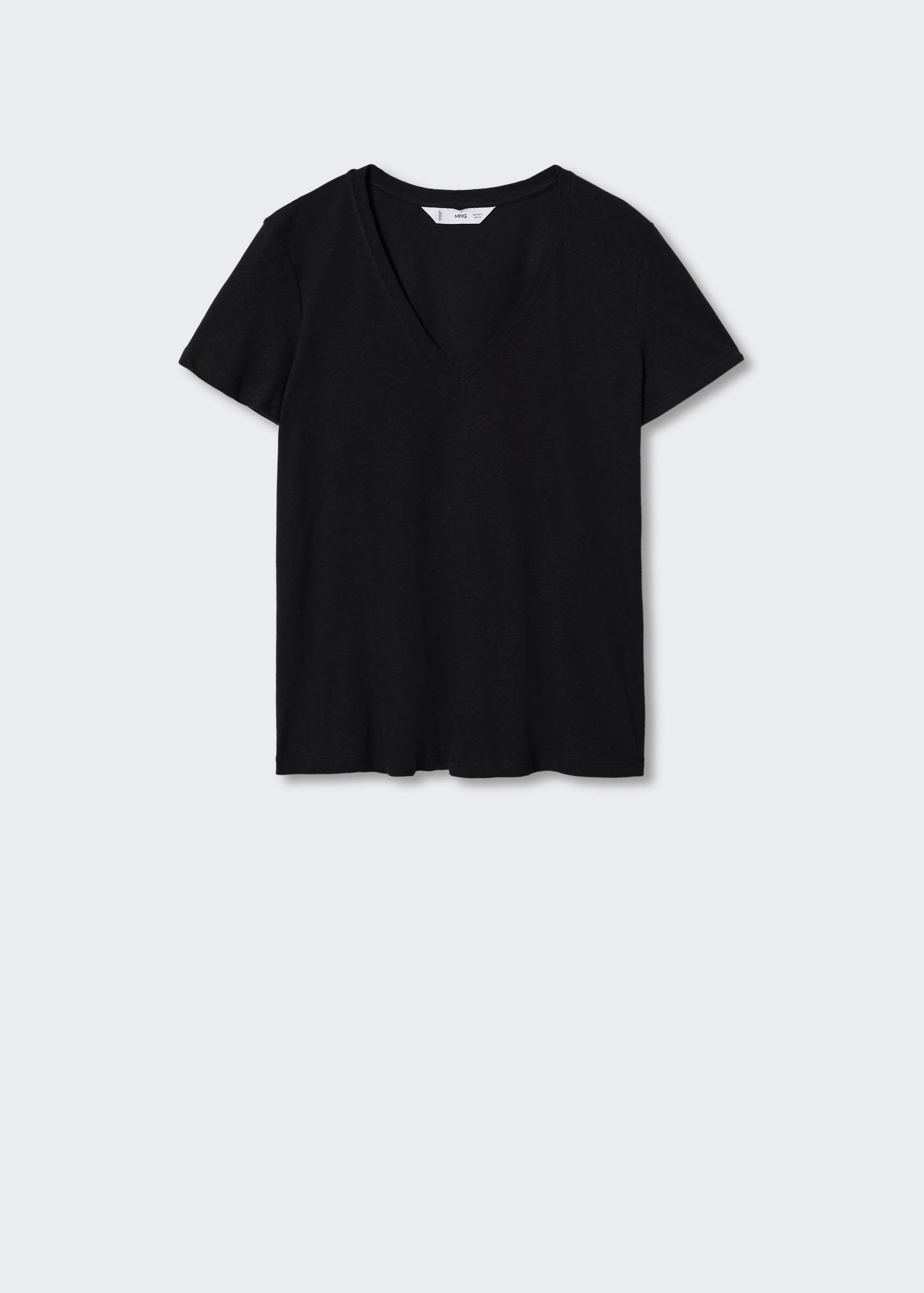 Μπλουζάκι βαμβάκι και λινό  - Προϊόν χωρίς μοντέλο