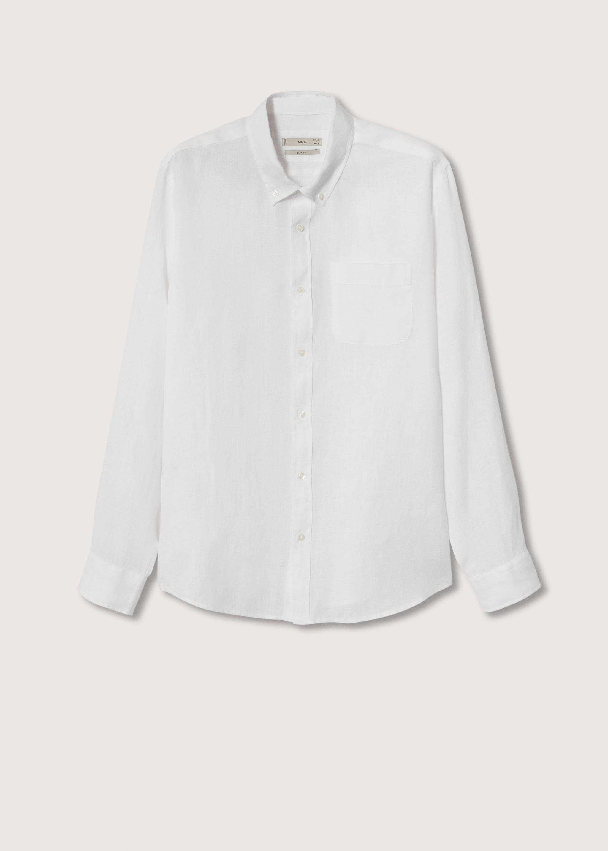 Slim fit-skjorta 100% linne - Artikel utan modell