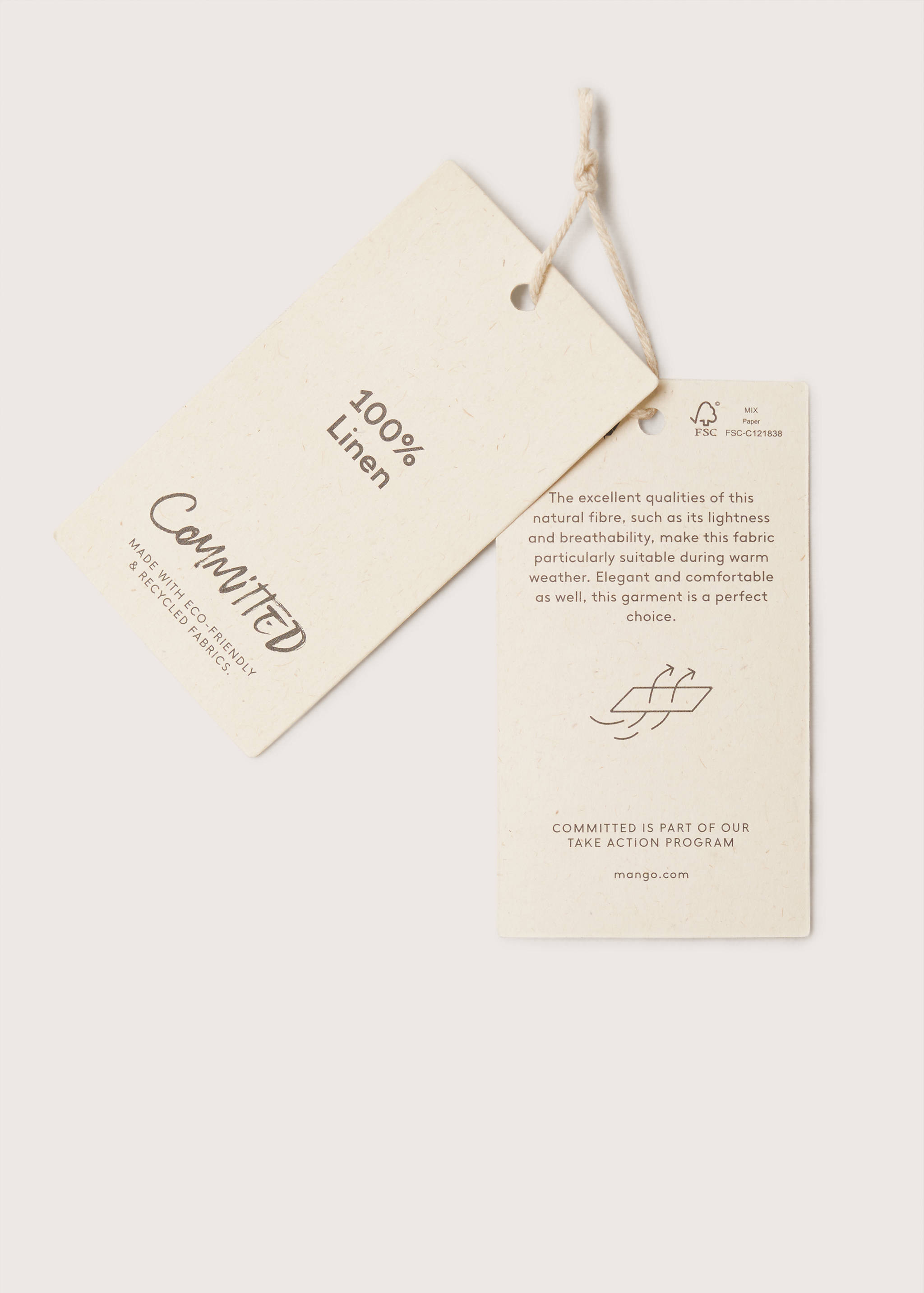 Slim fit-skjorta 100% linne - Detaljer om artikeln 9