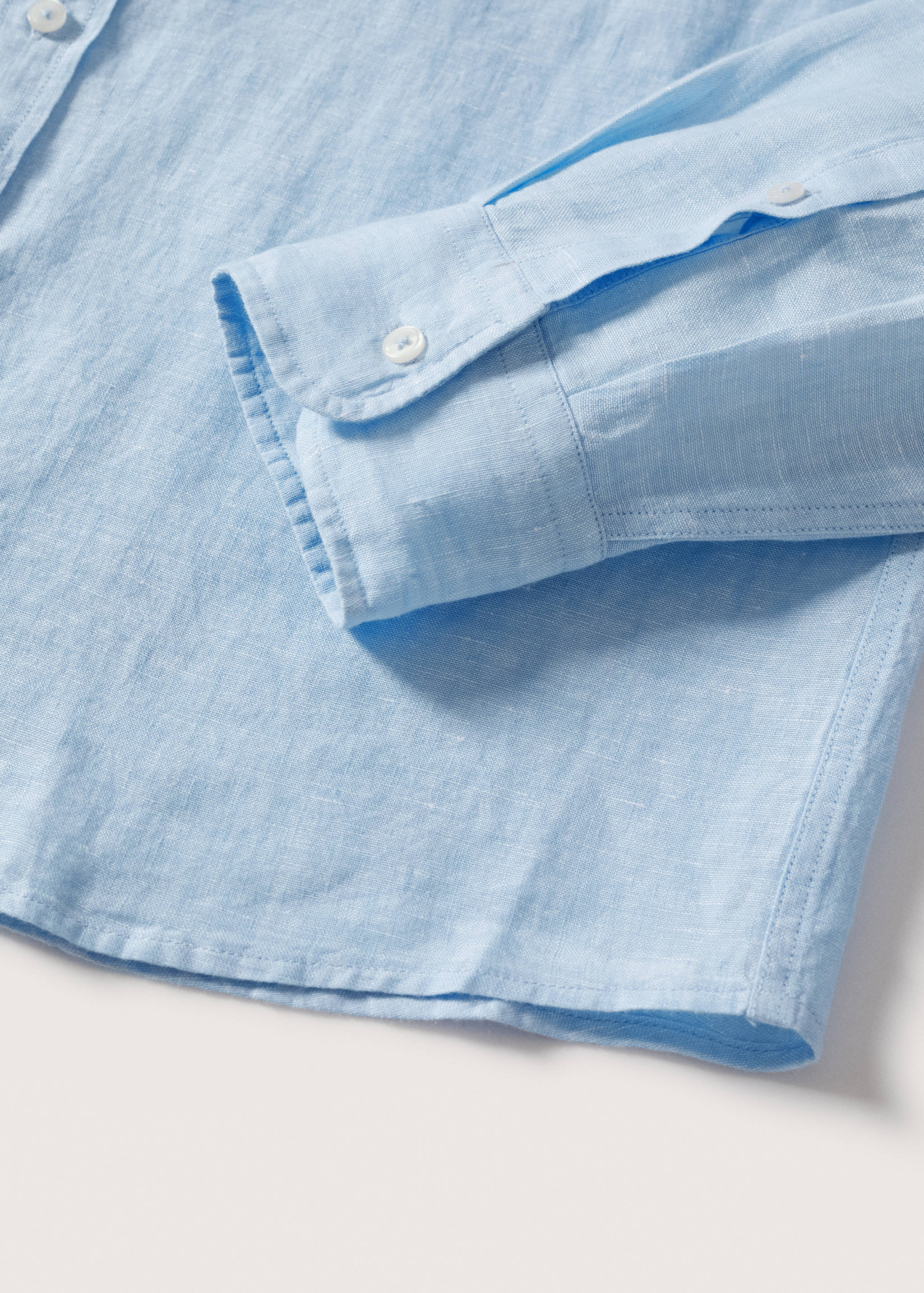 Slim fit-skjorta 100% linne - Detaljer om artikeln 7