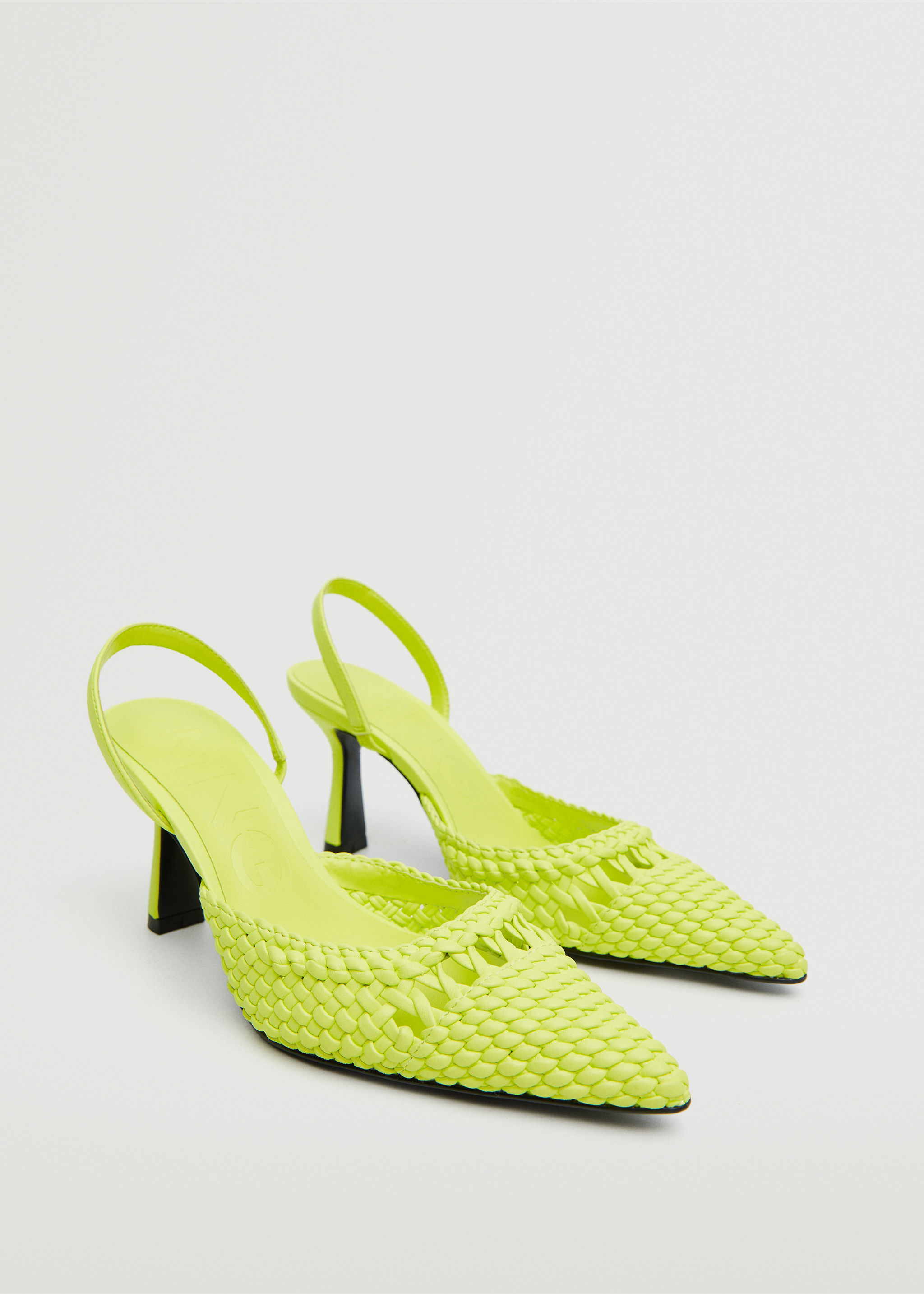 Gevlochten schoenen met hakken - Middenvlak