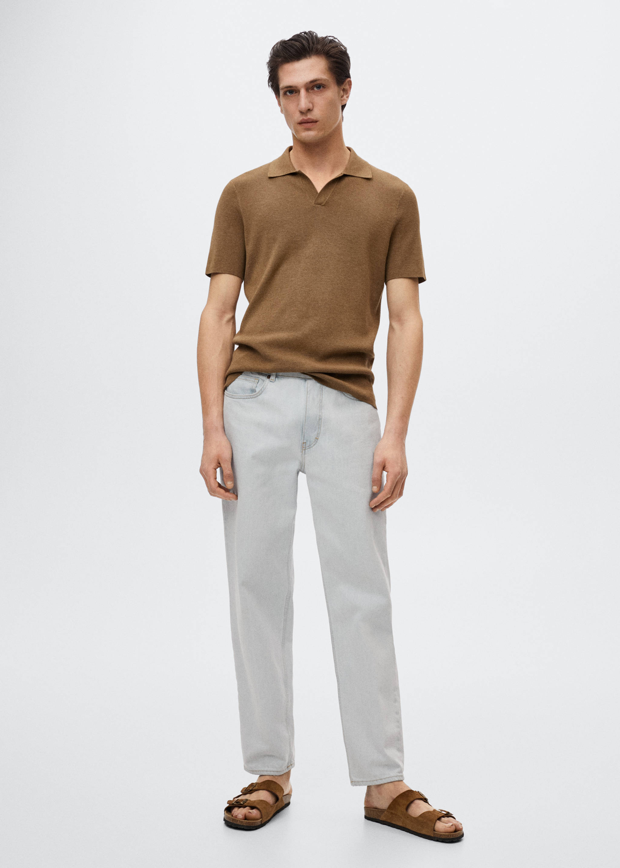 Polo fluido lino - Plano general