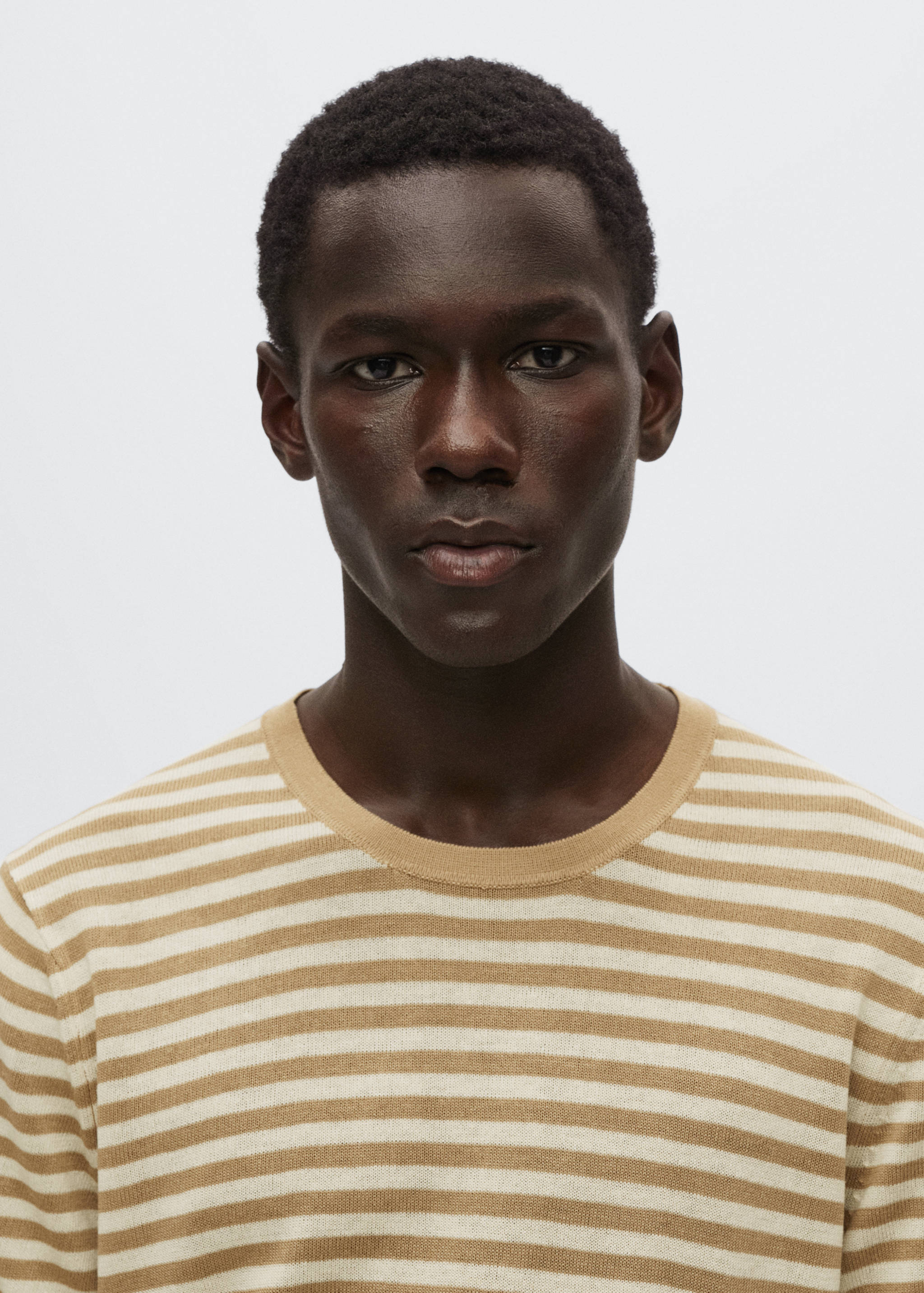 Gestreiftes Leinen-T-Shirt - Detail des Artikels 1