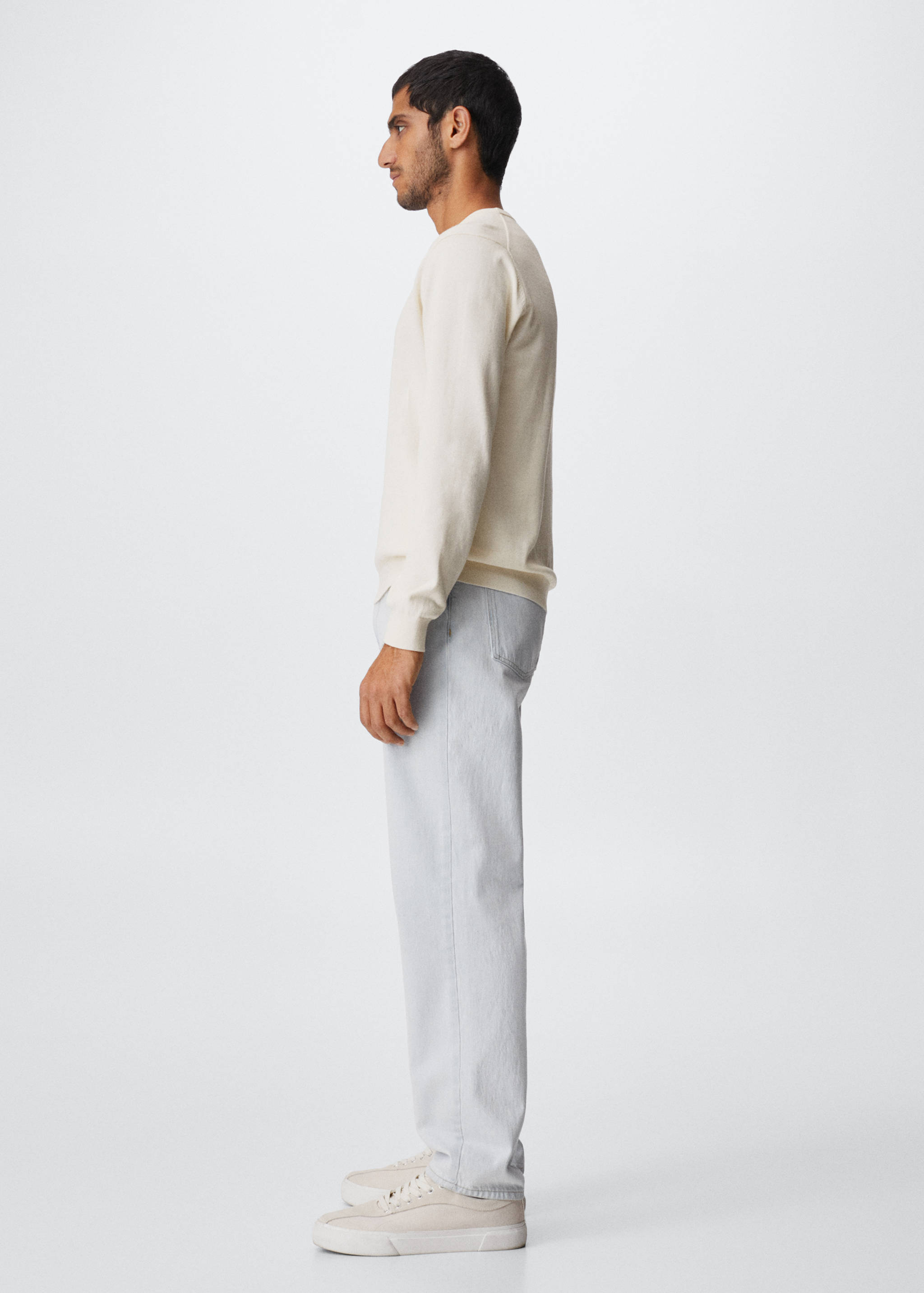 Fine-knit cotton sweater - Details of the article 2