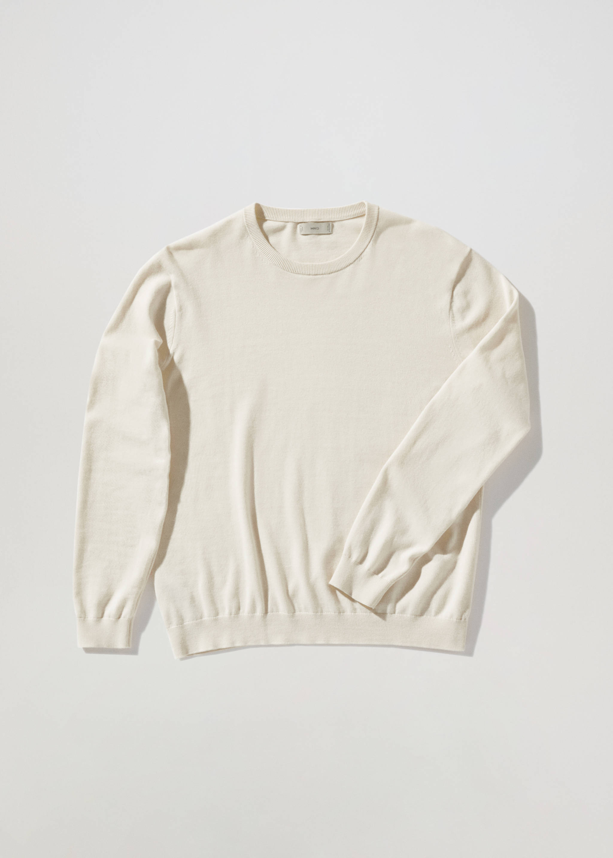 Fine-knit cotton sweater - Article without model