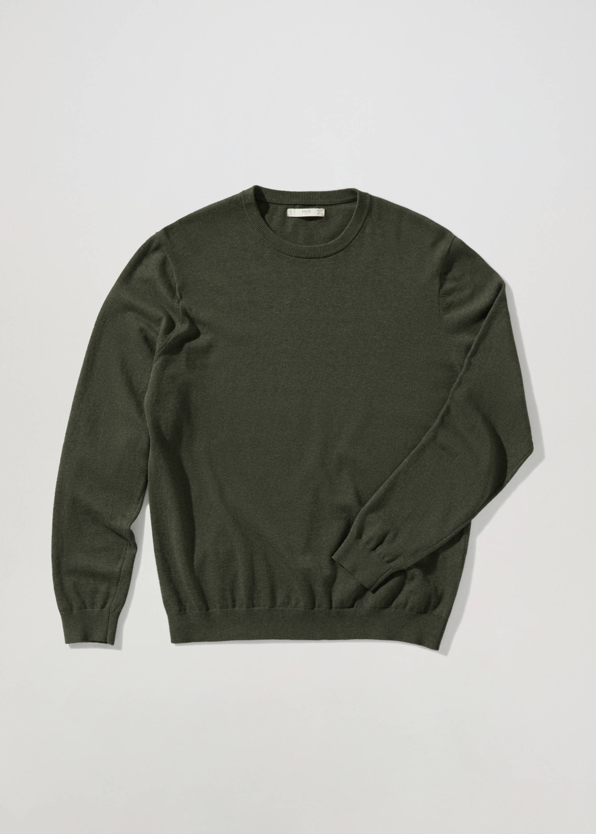 Fine-knit cotton sweater - Article without model