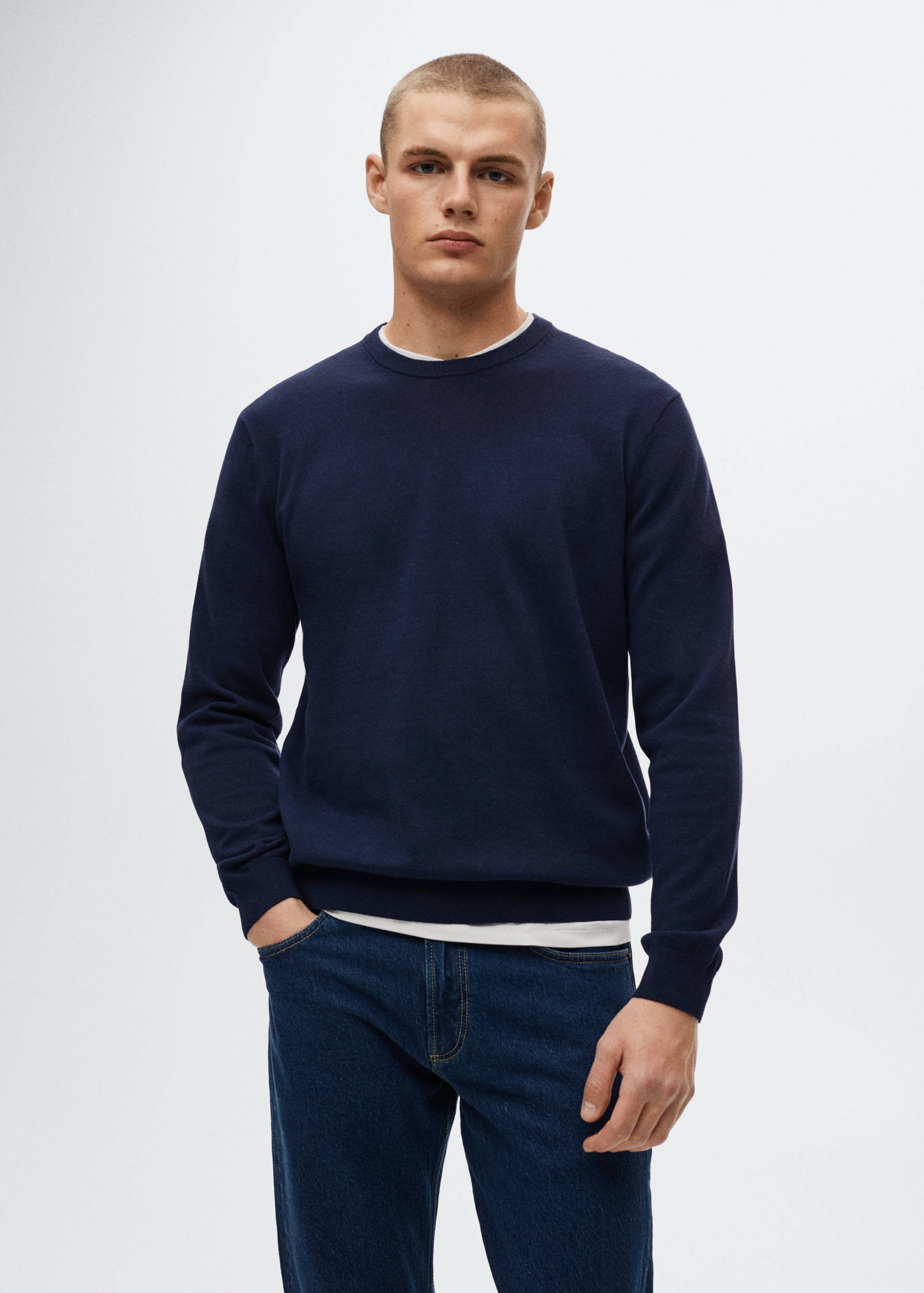 Jersey fino algodón - Plano medio