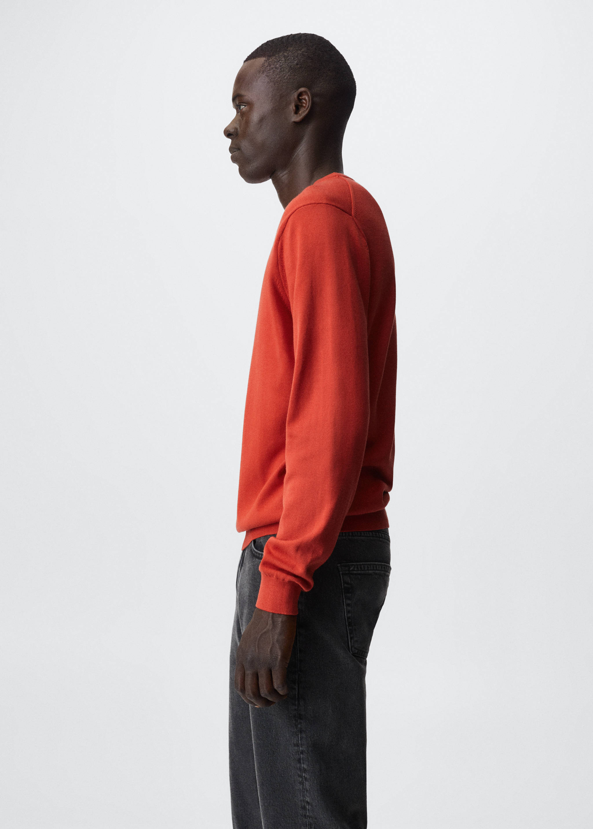 Fine-knit cotton sweater - Details of the article 2