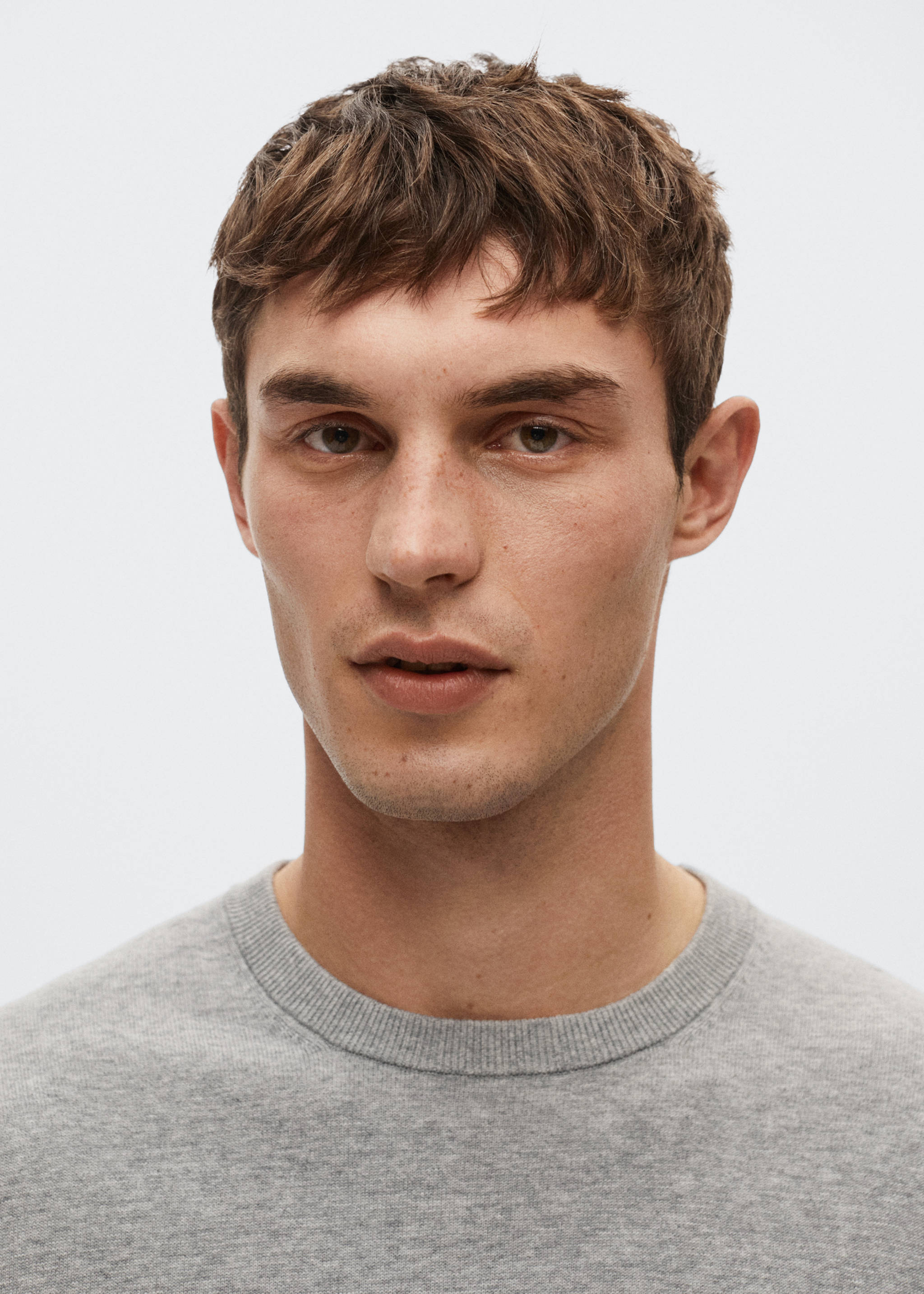 Fine-knit cotton sweater - Details of the article 1