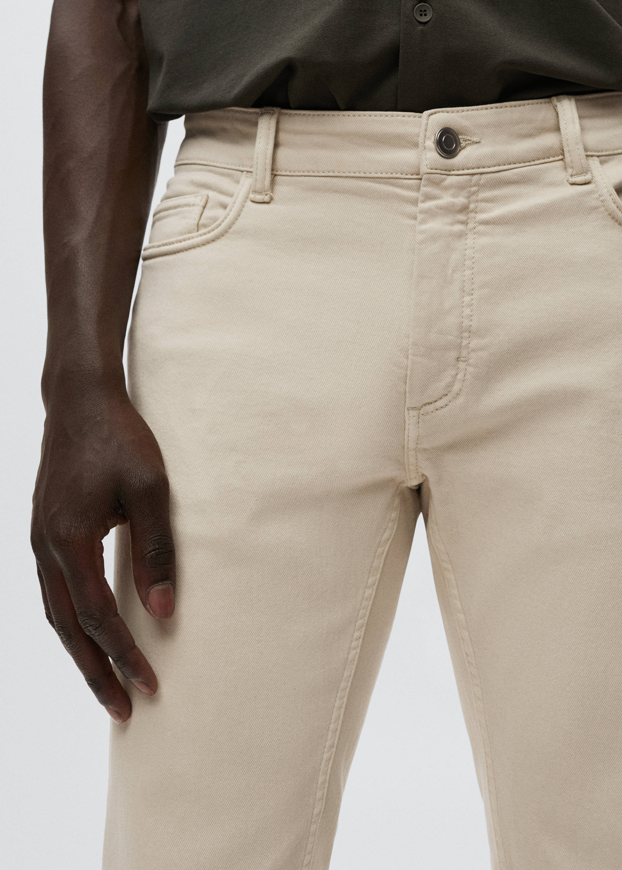 Färgade jeans slim fit - Detaljer om artikeln 1