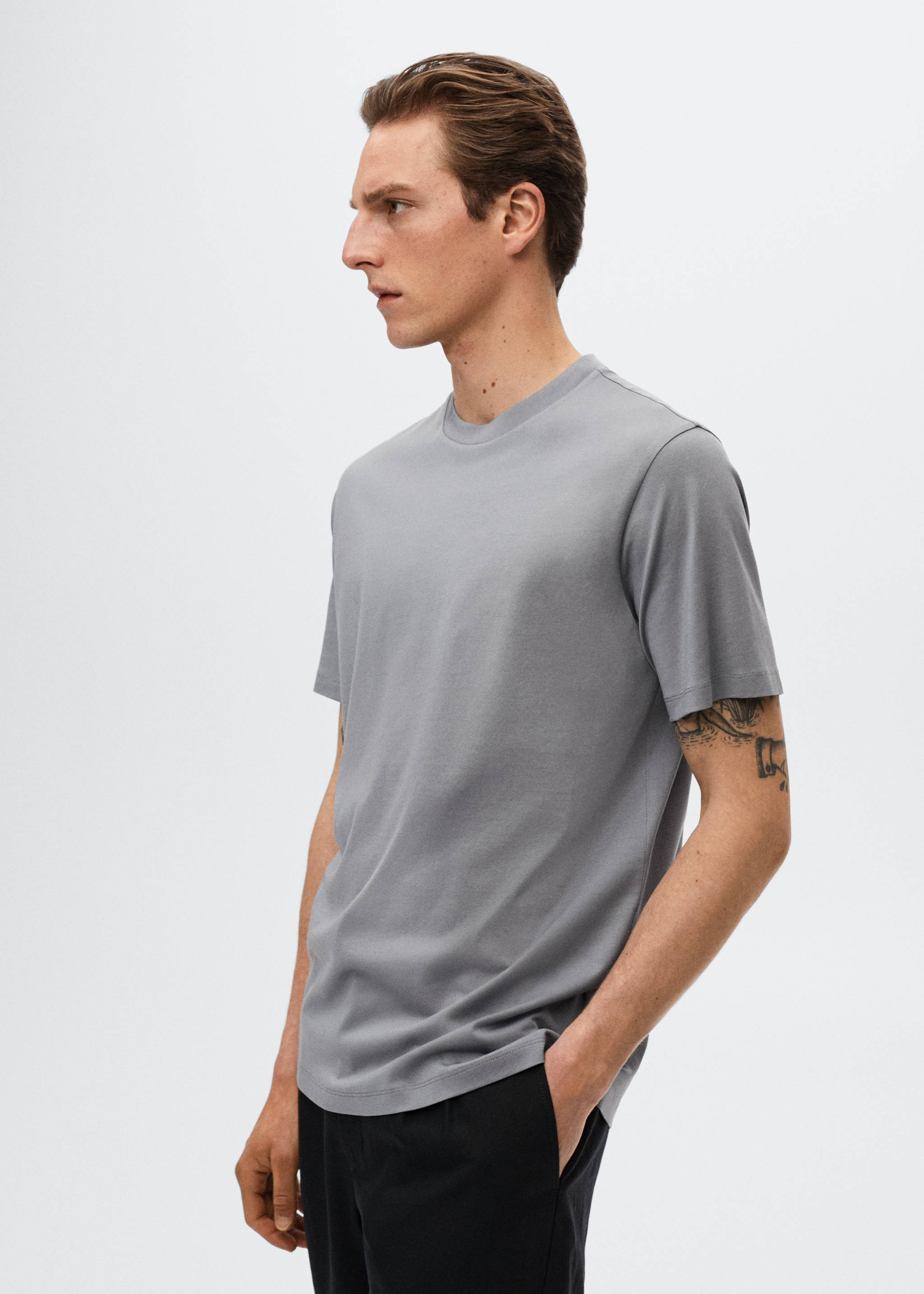 Mercerised regular-fit  t-shirt - Details of the article 2