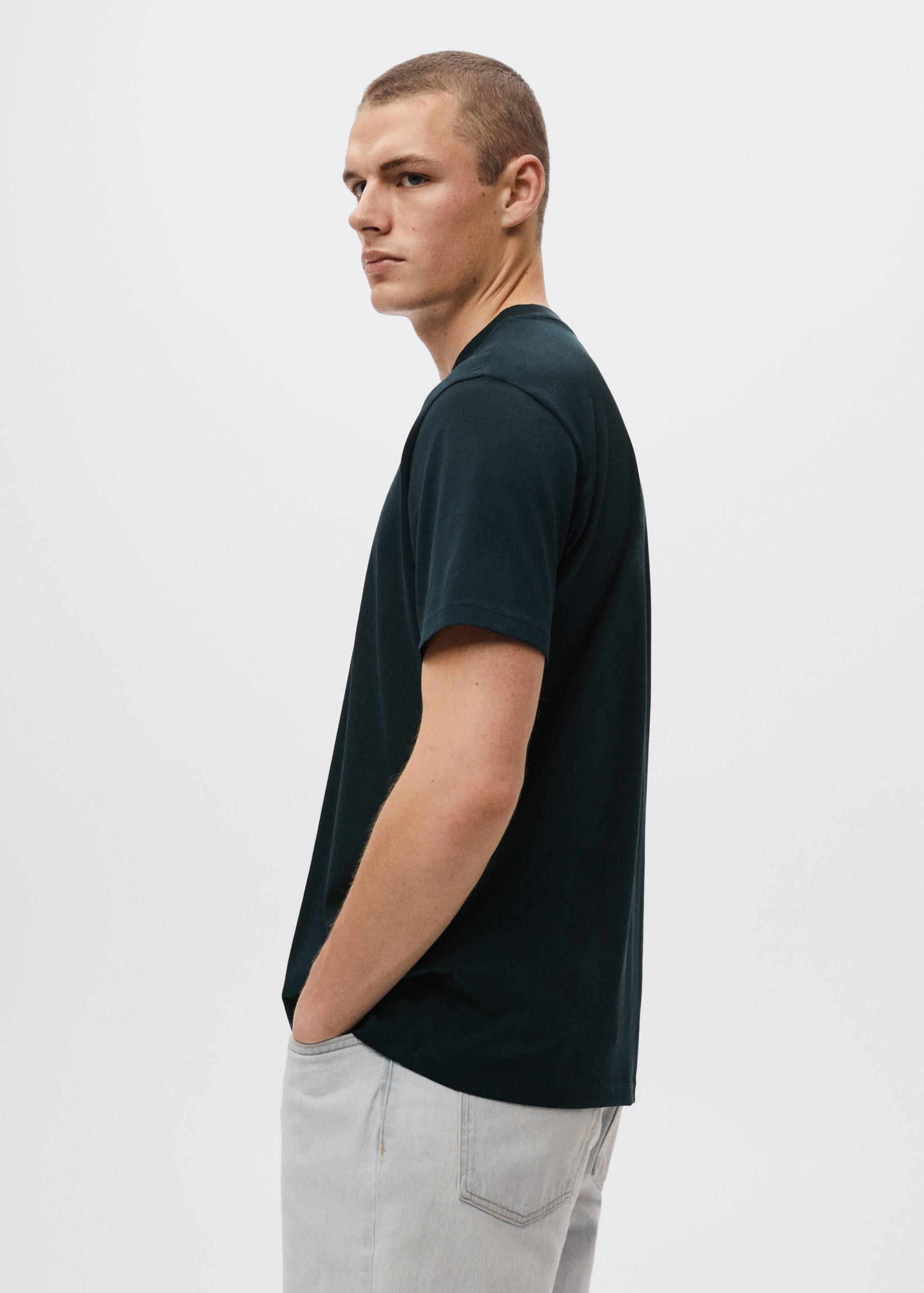 Mercerised regular-fit  t-shirt - Details of the article 2