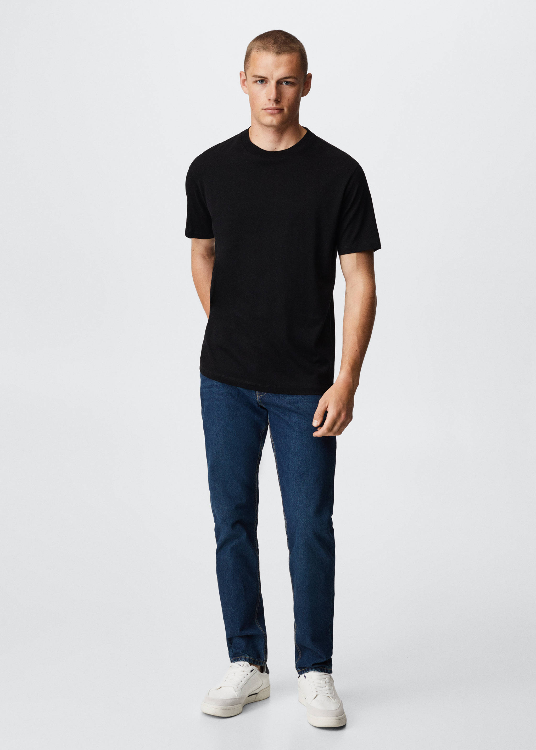 Mercerised regular-fit  t-shirt - General plane